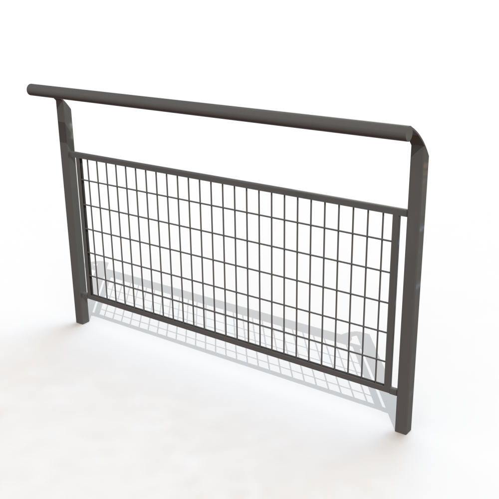 Barriere grillagee gamme horizon peint