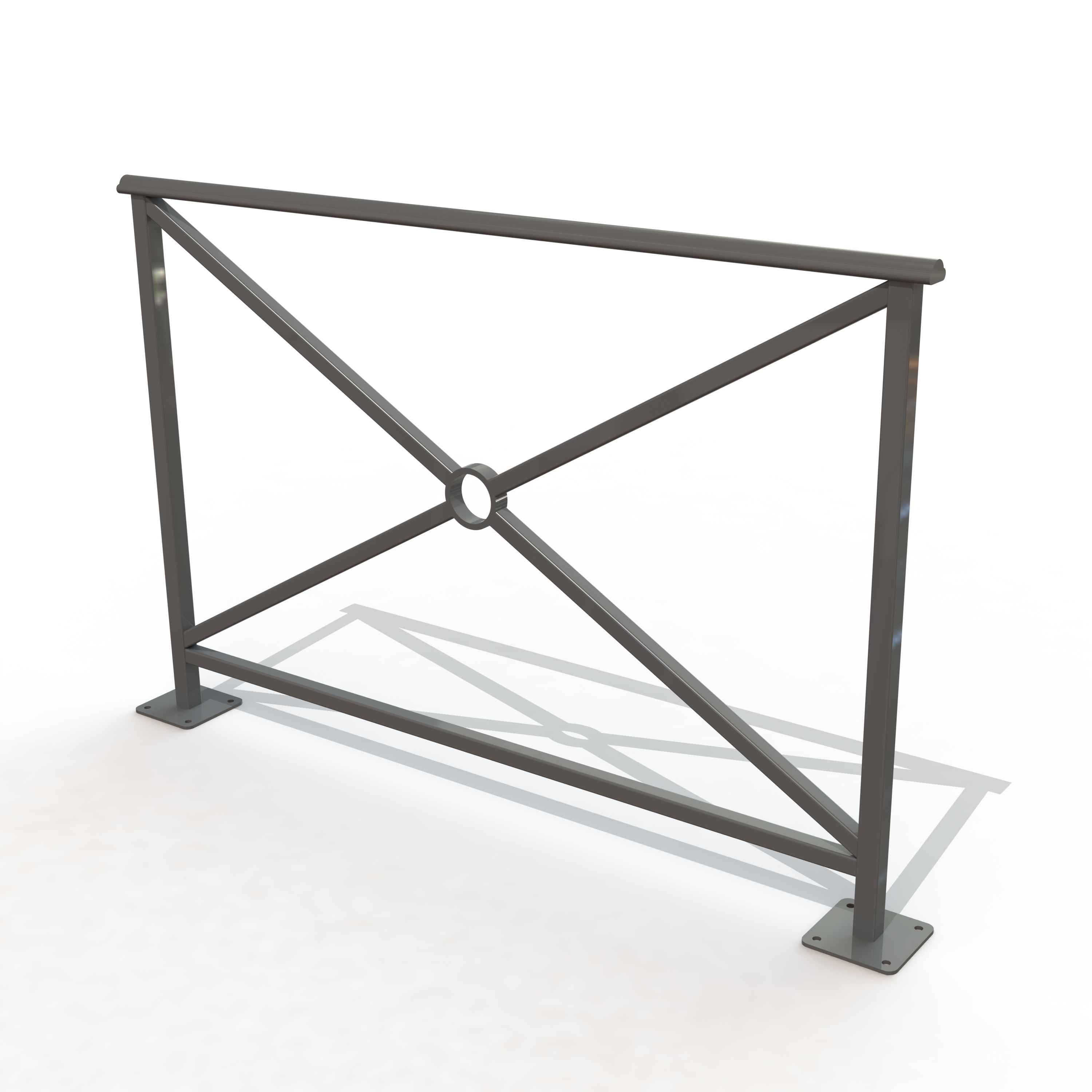 Barriere alliance lg 1,50 m sur platines [peint]