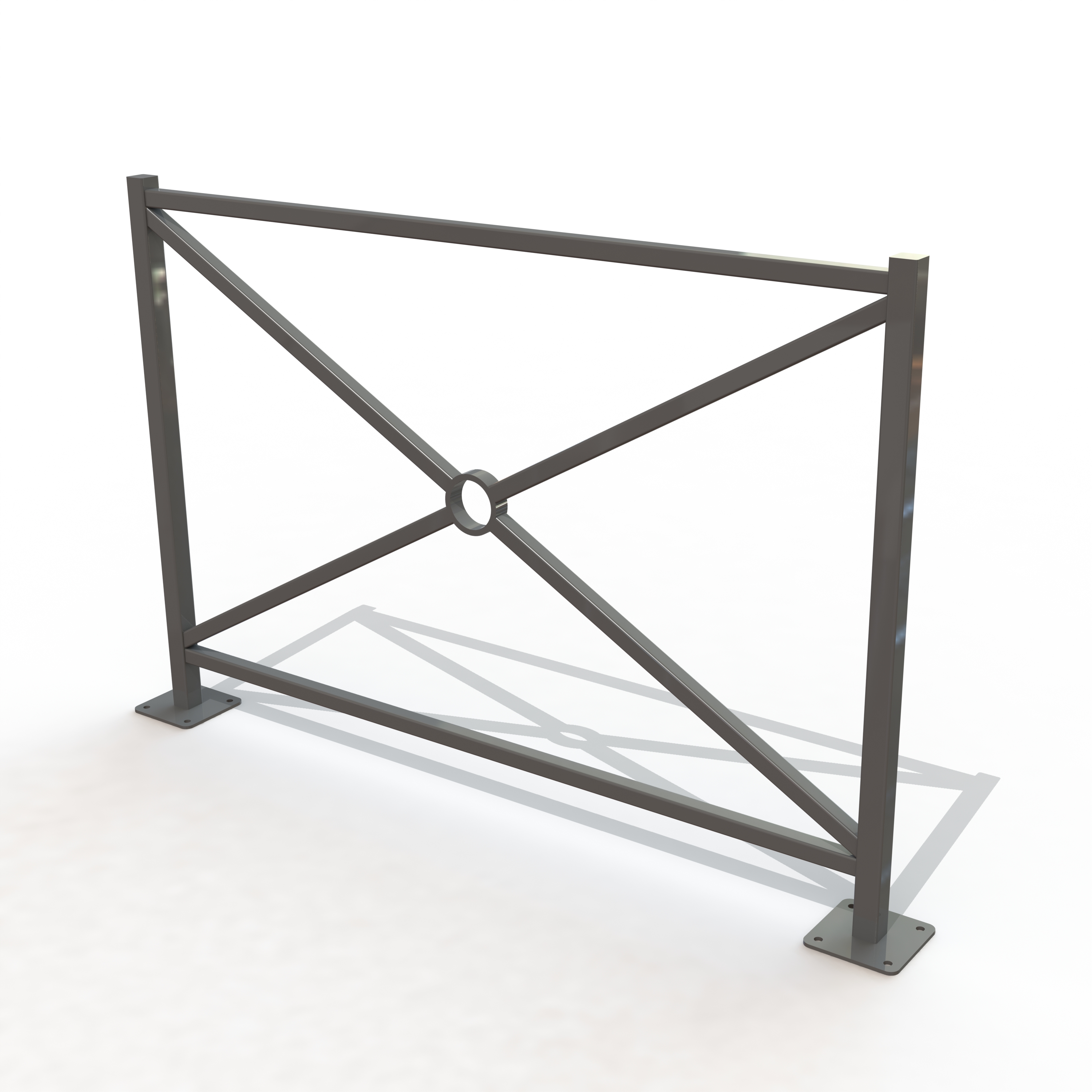 Barriere versailles lg 1,47 m sur platines [peint]