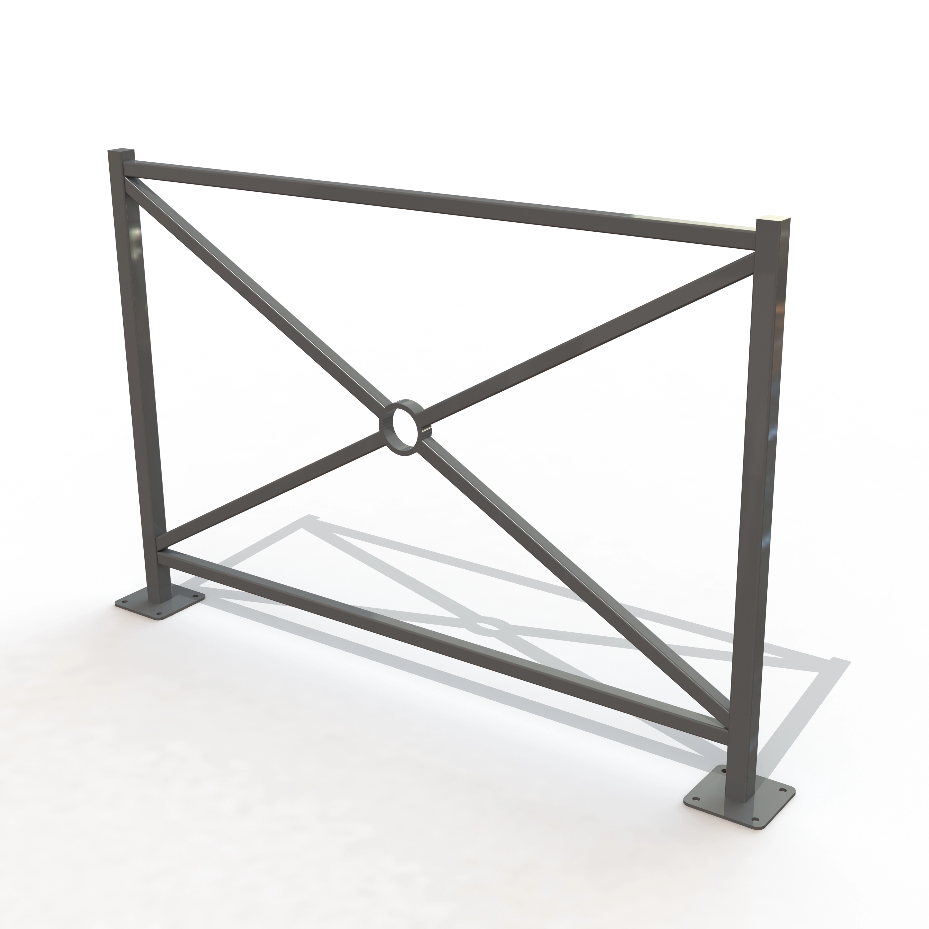 Barriere versailles lg 1,47 m sur platines [peint]