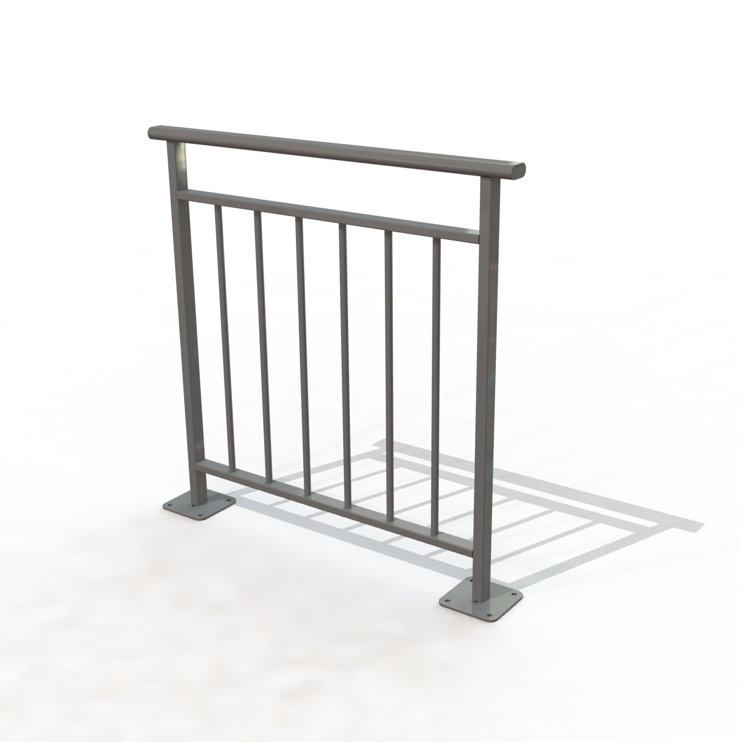 Barriere bonne garde lg 1,00 m sur platines [peint]
