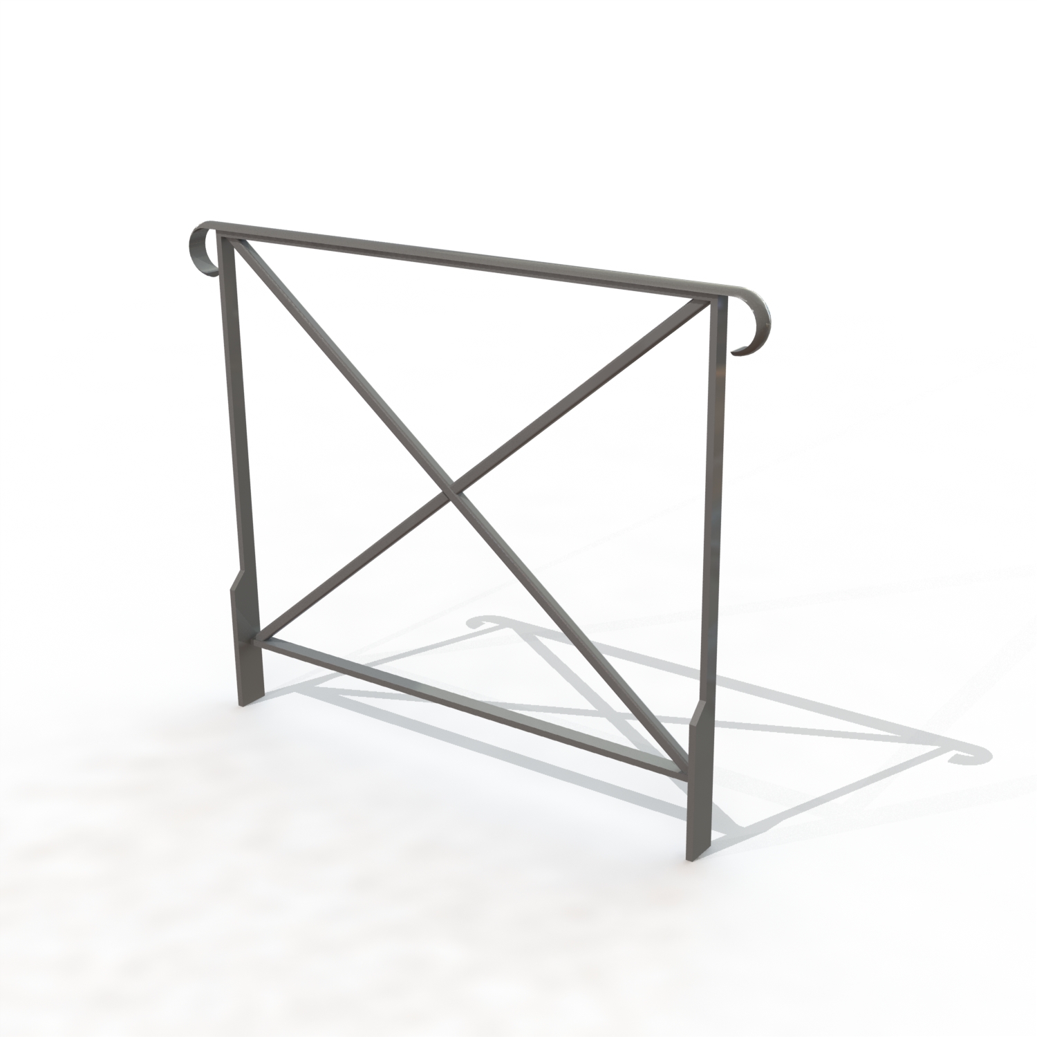 Barriere tradition avec crosses lg 1,15 m  [peint]