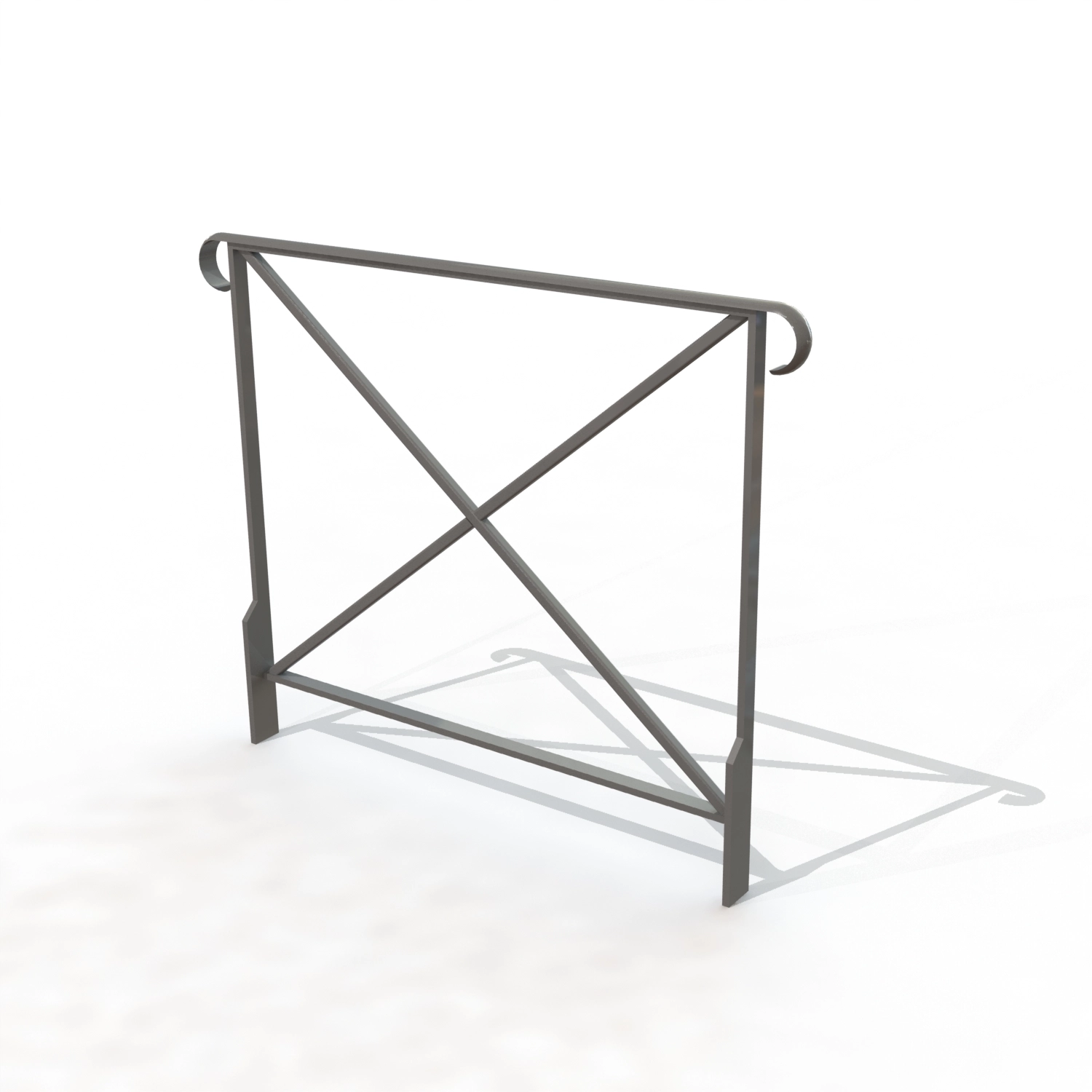 Barriere tradition avec crosses lg 1,15 m  [peint]