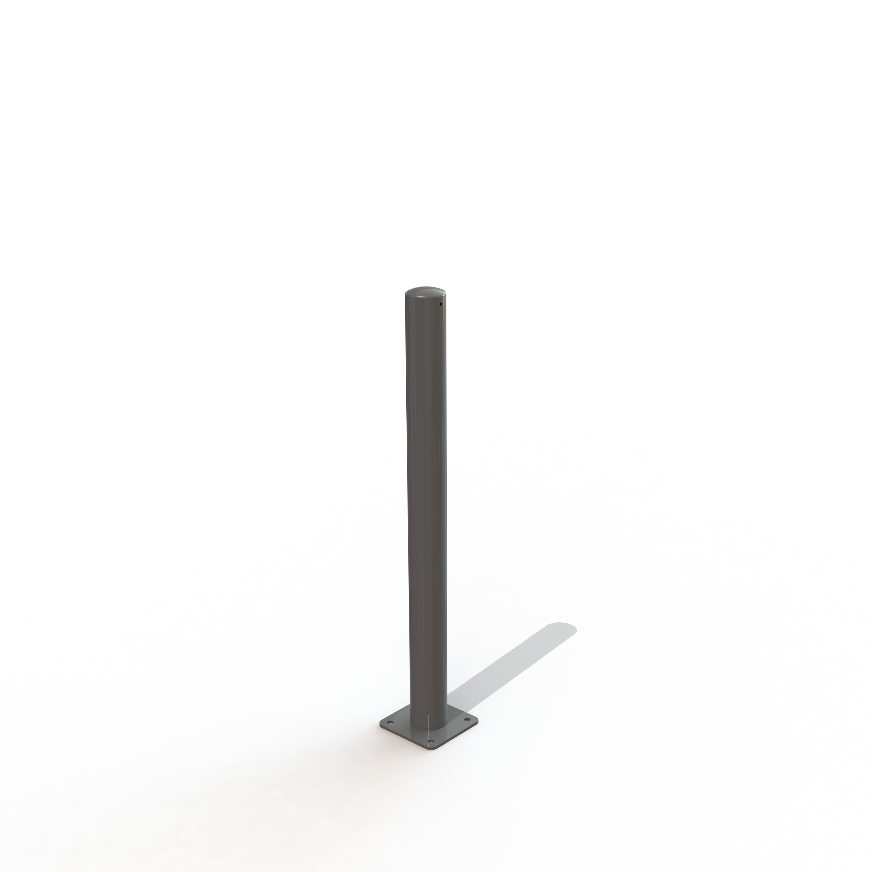 Potelet cyrius ø76 ht 0.90 m sur platine [peint]