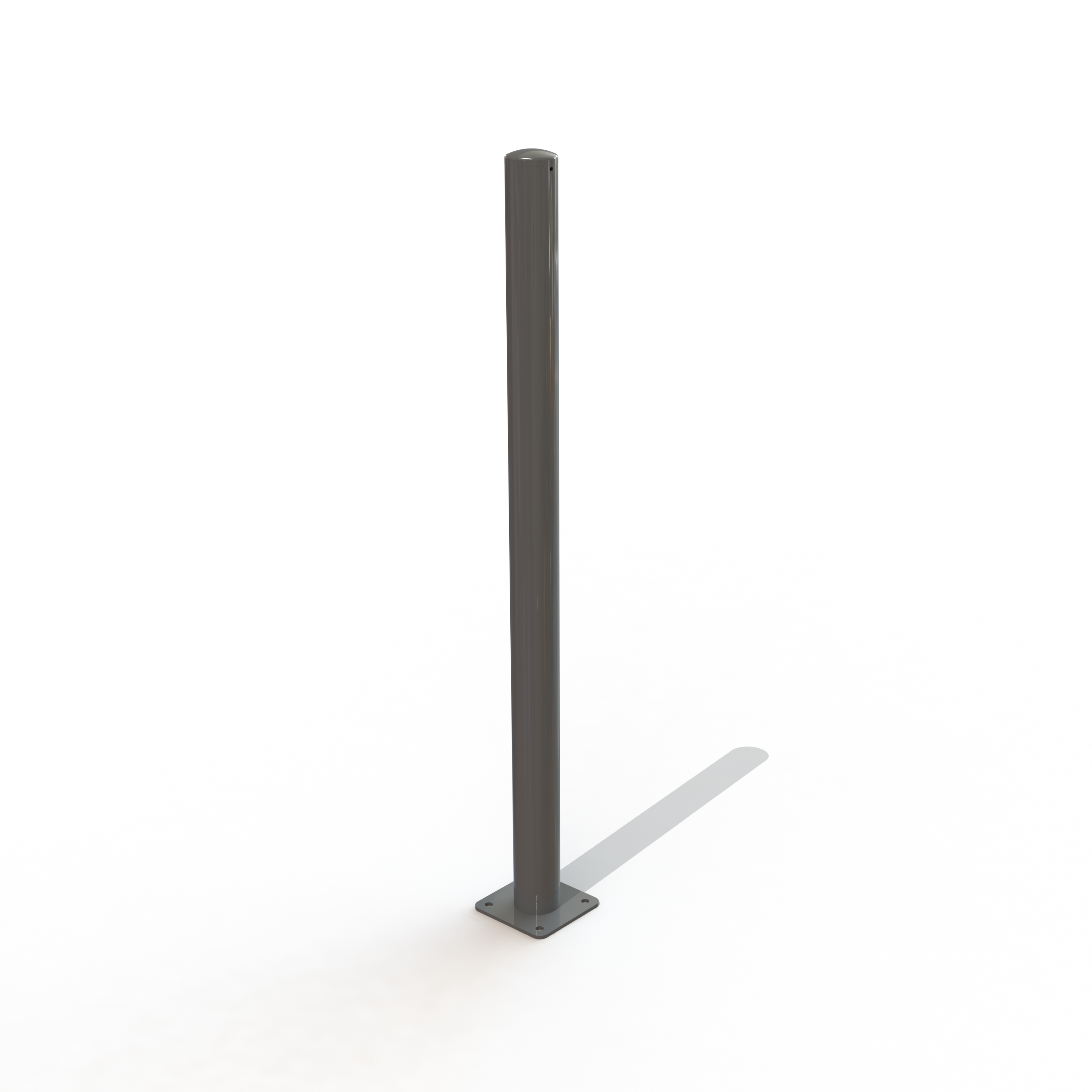 Potelet cyrius ø76 ht 1.30 m sur platine [peint]