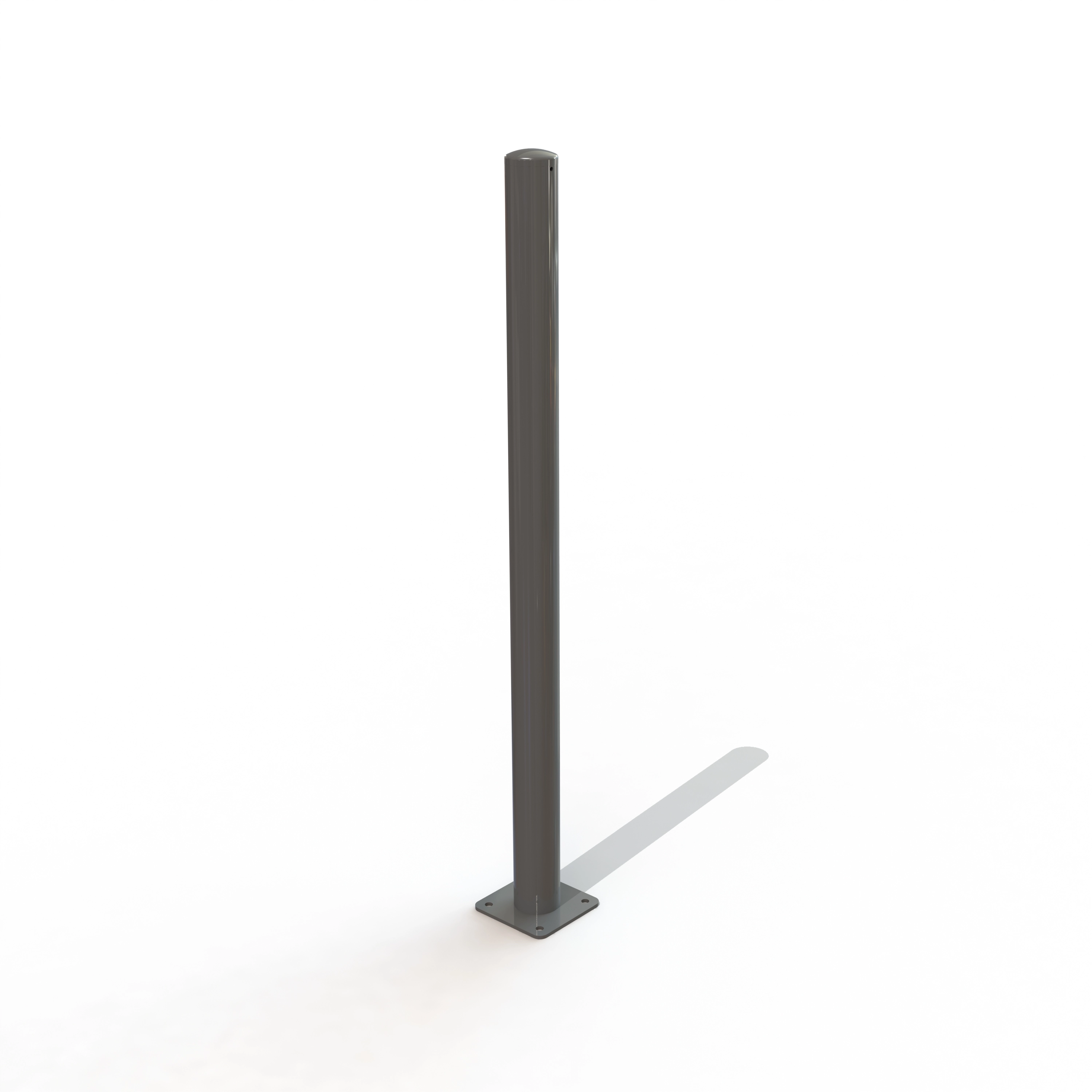 Potelet cyrius ø76 ht 1.30 m sur platine [peint]