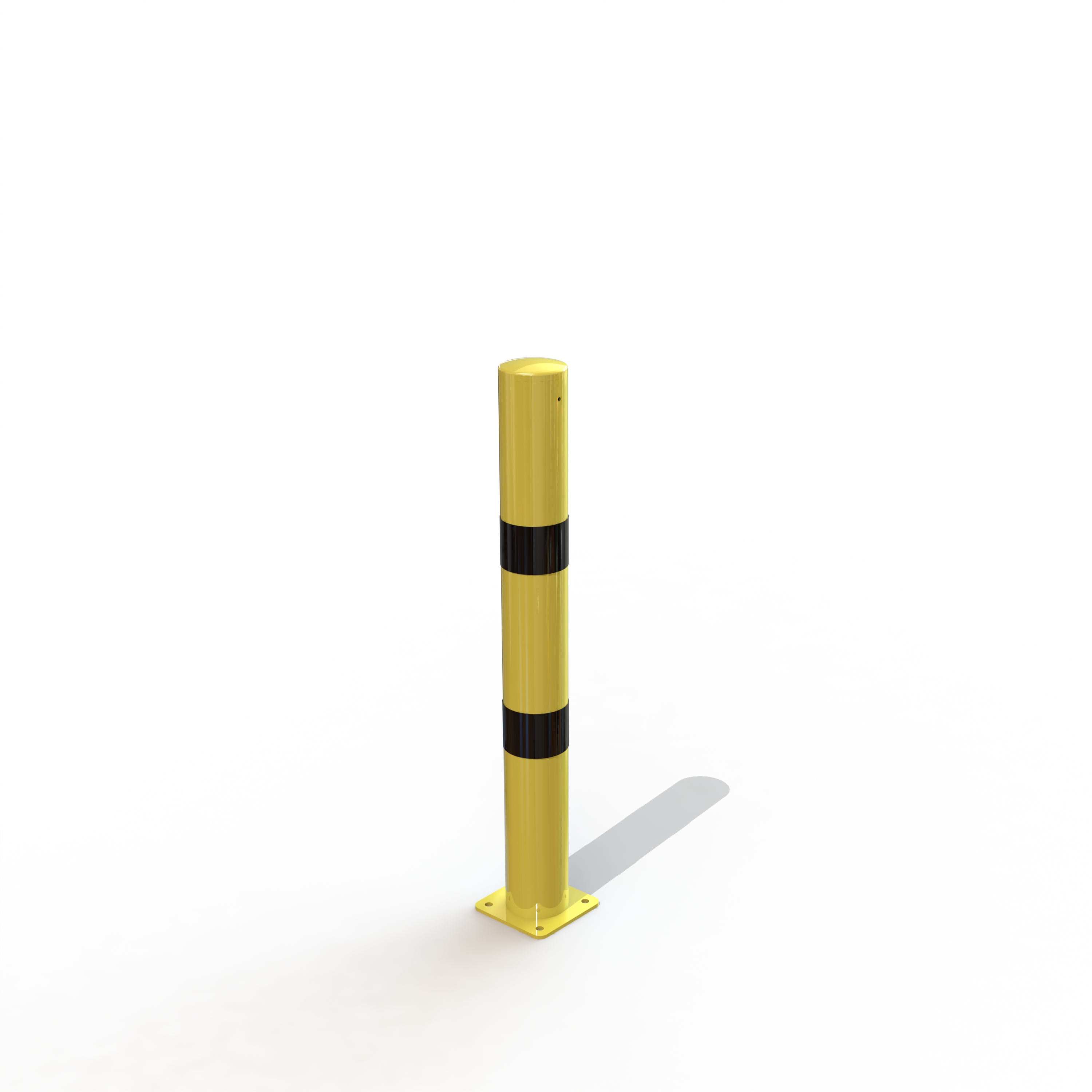 Potelet securite cyrius ø102 ht 0.90 m sur platine [peint]