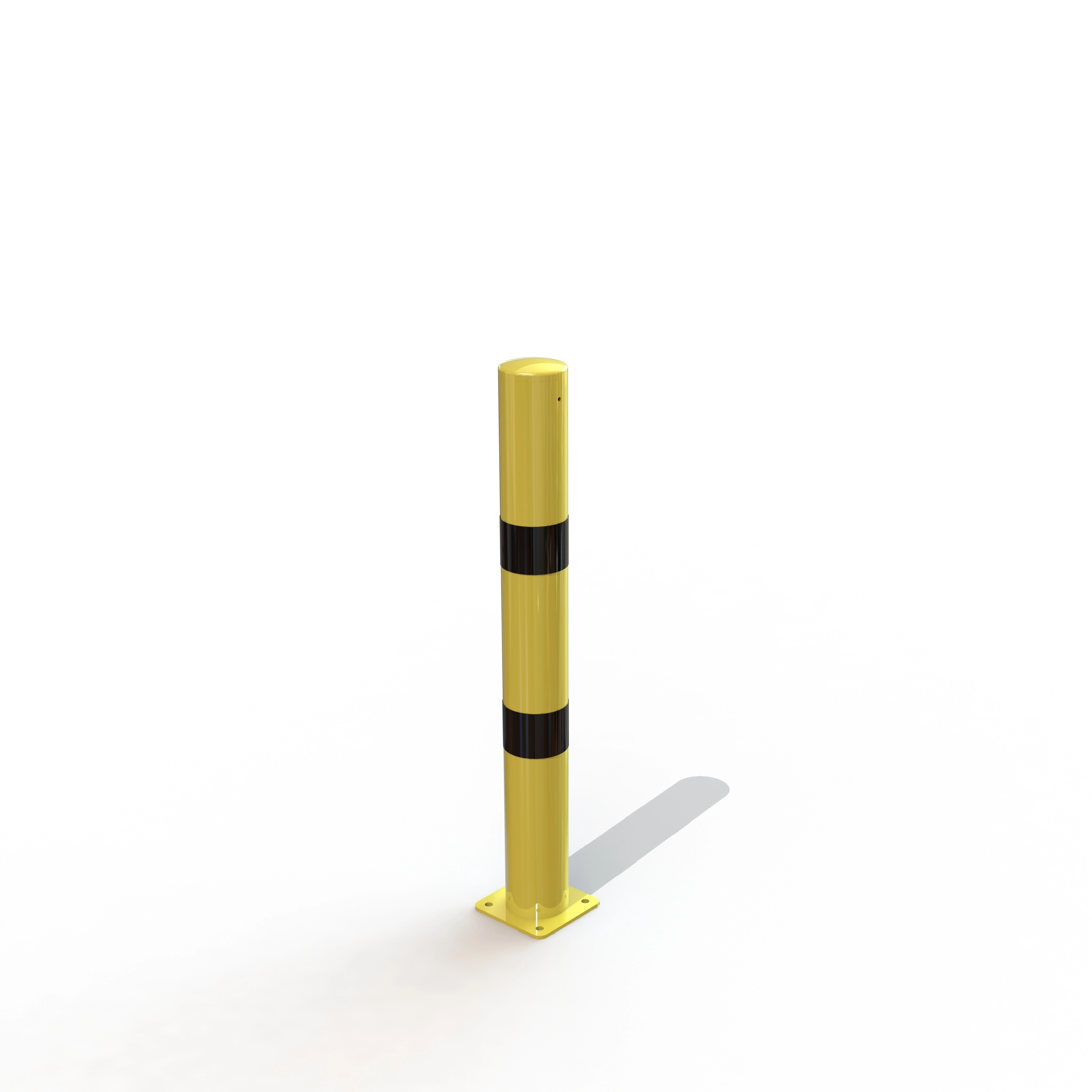 Potelet securite cyrius ø102 ht 0.90 m sur platine [peint]