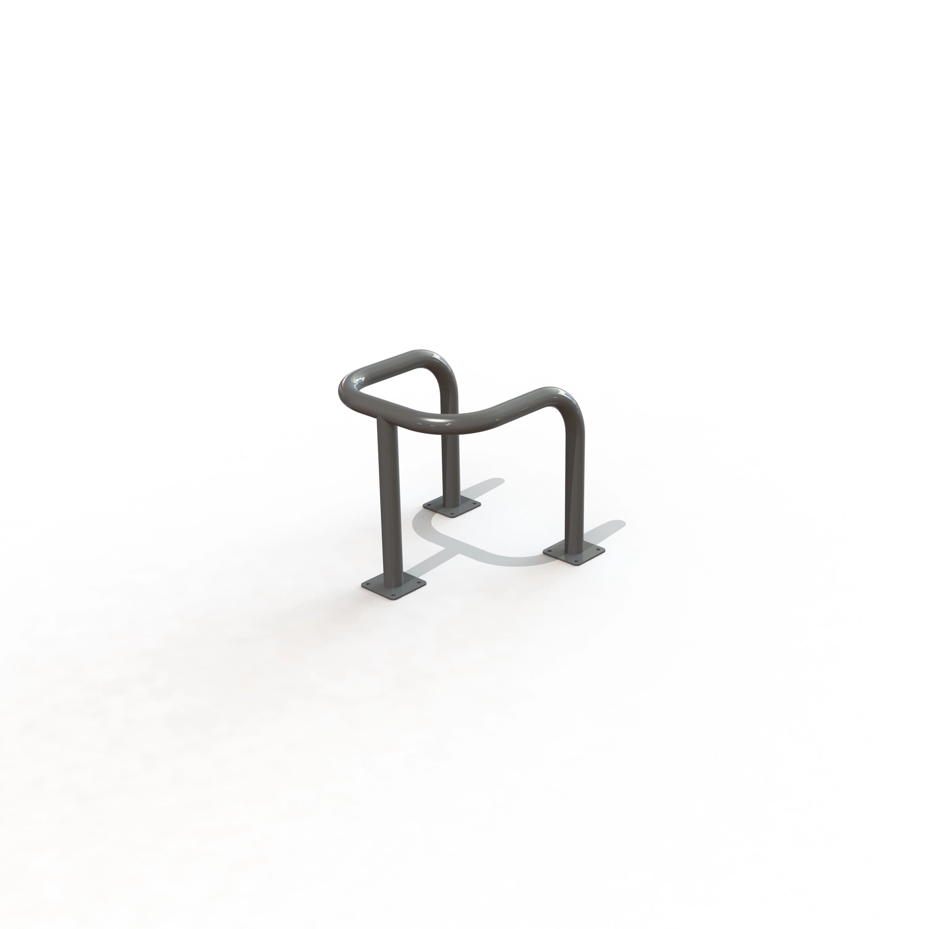 Etrier de protection ø60 3 pieds sur platines [peint]