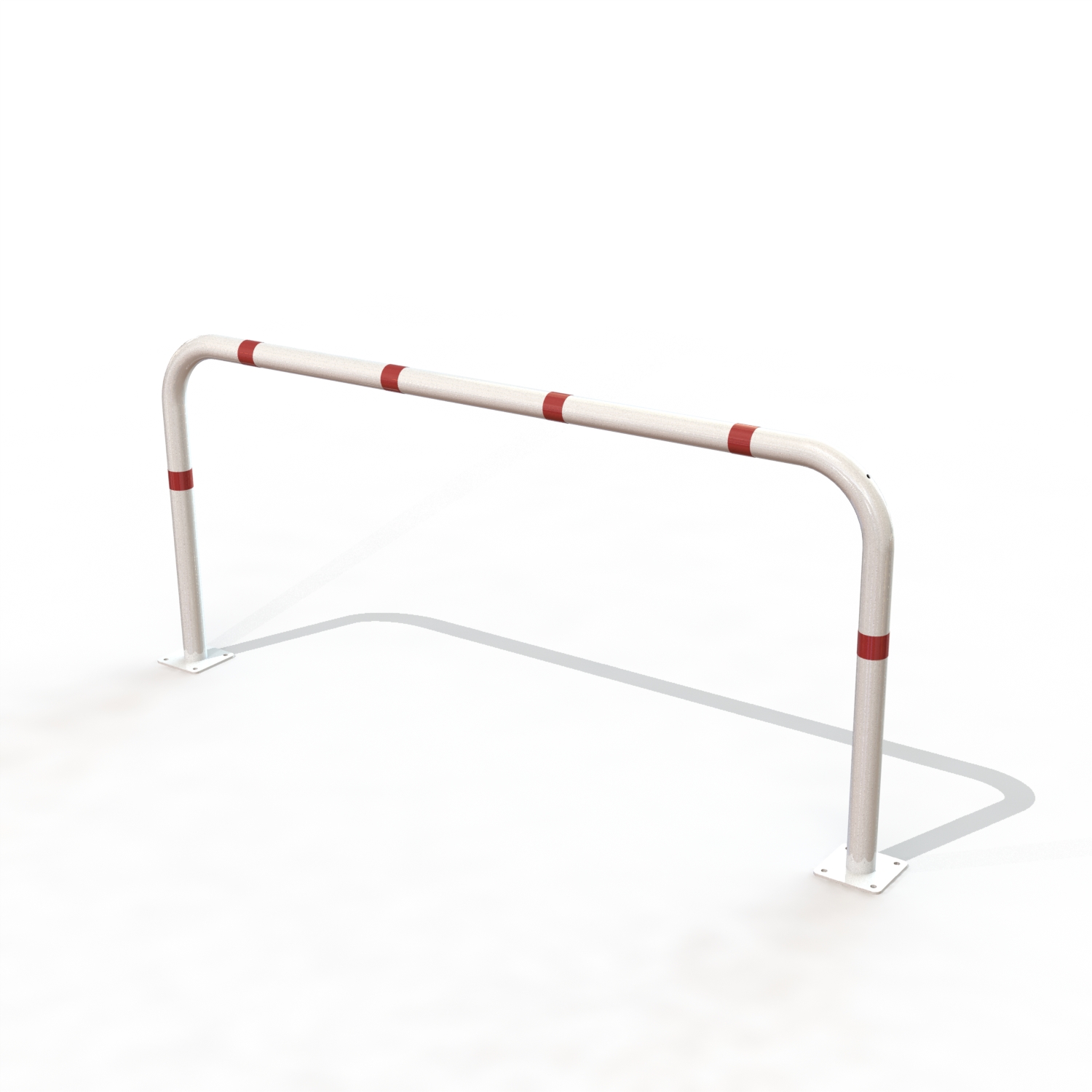 Arceau securite simple ø60 lg 2.00 m /platines b/r