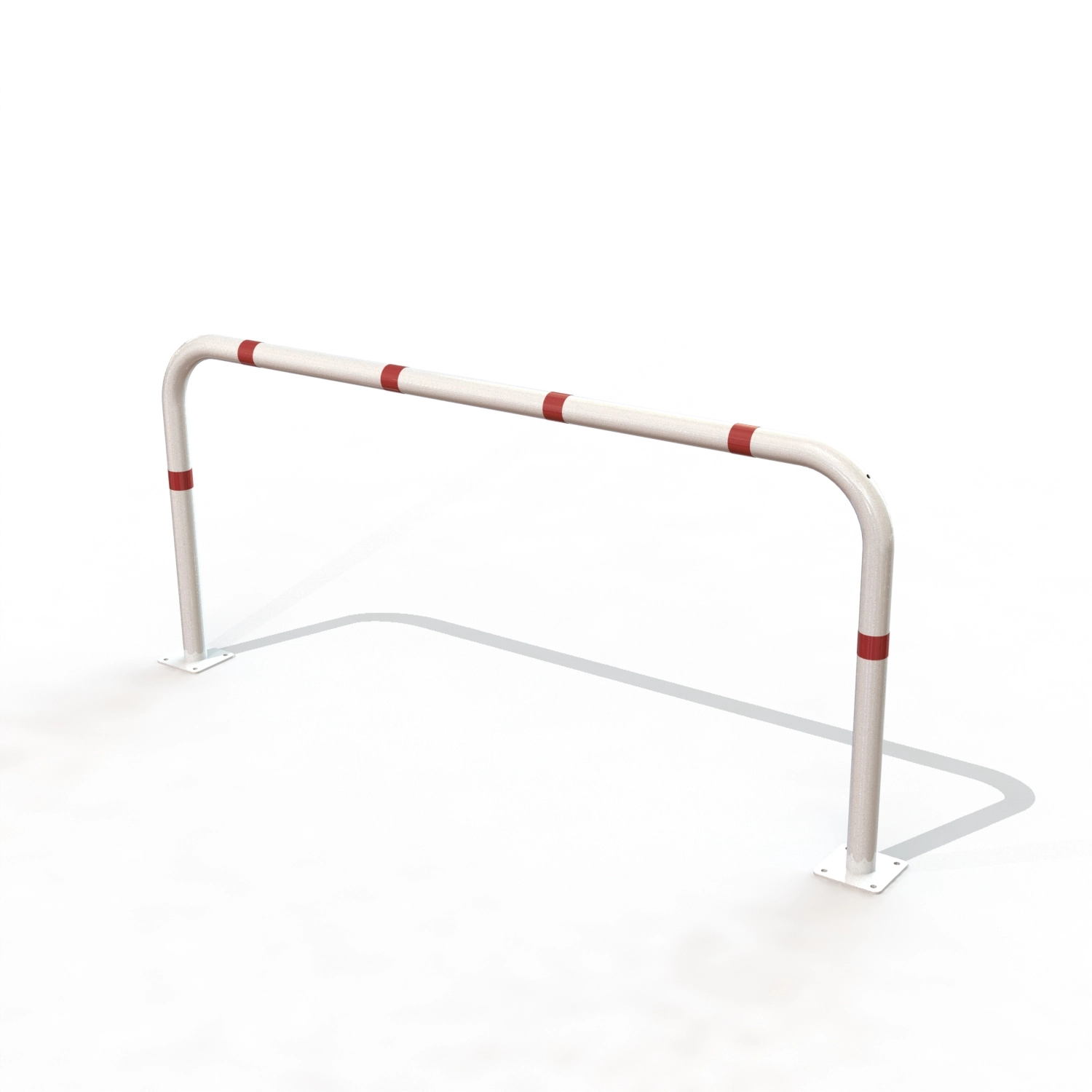 Arceau securite simple ø60 lg 2.00 m /platines b/r