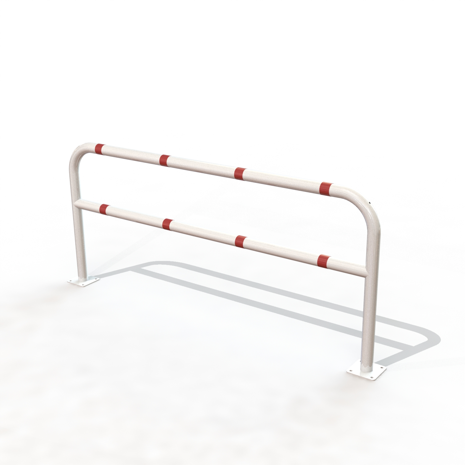 Arceau securite renforce ø60 l g 2.00 m / platine b/r