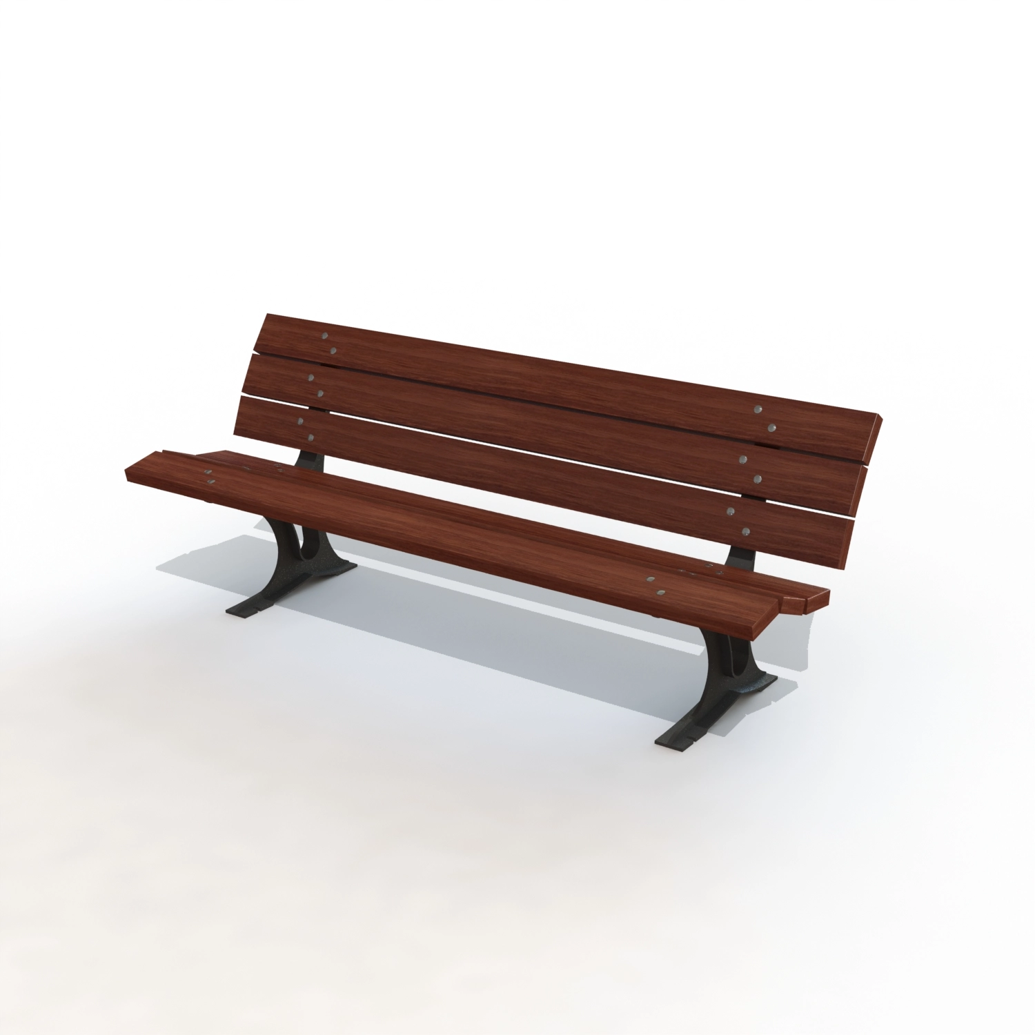 Banc chinon lames en bois exotique
