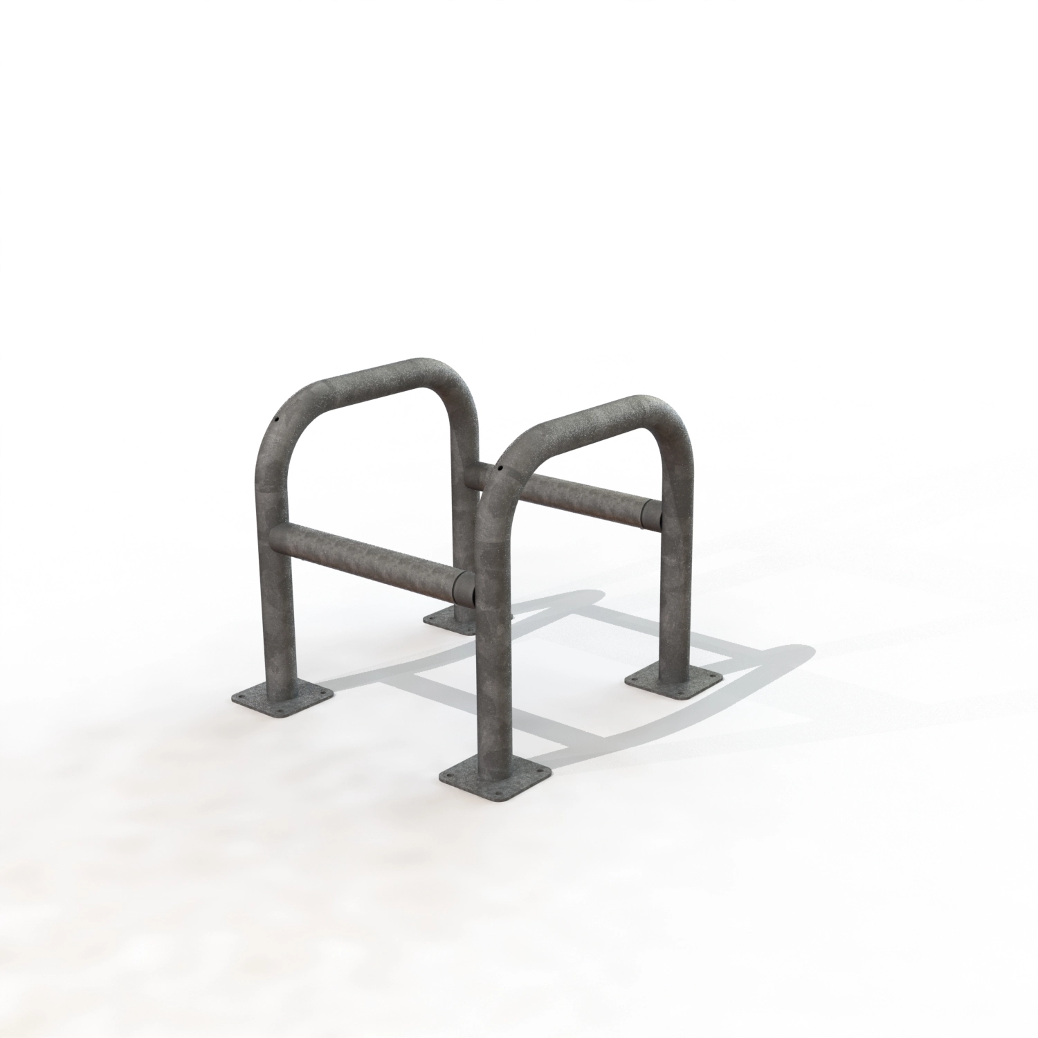 Etrier modulable ø60 lg 0.60 m sur platines [galva]