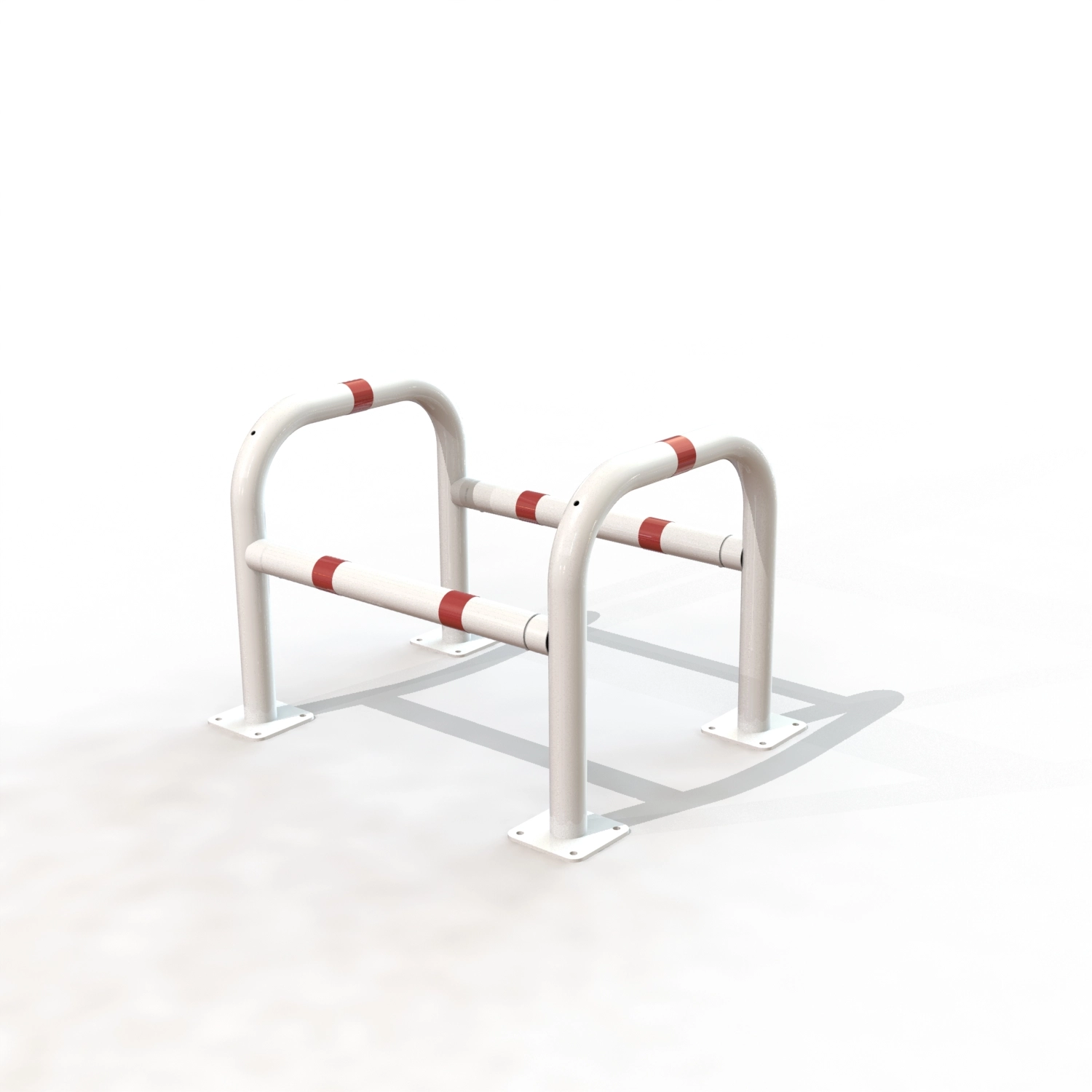 Etrier securite modulable ø60 lg 800mm /platines b/r [peint]