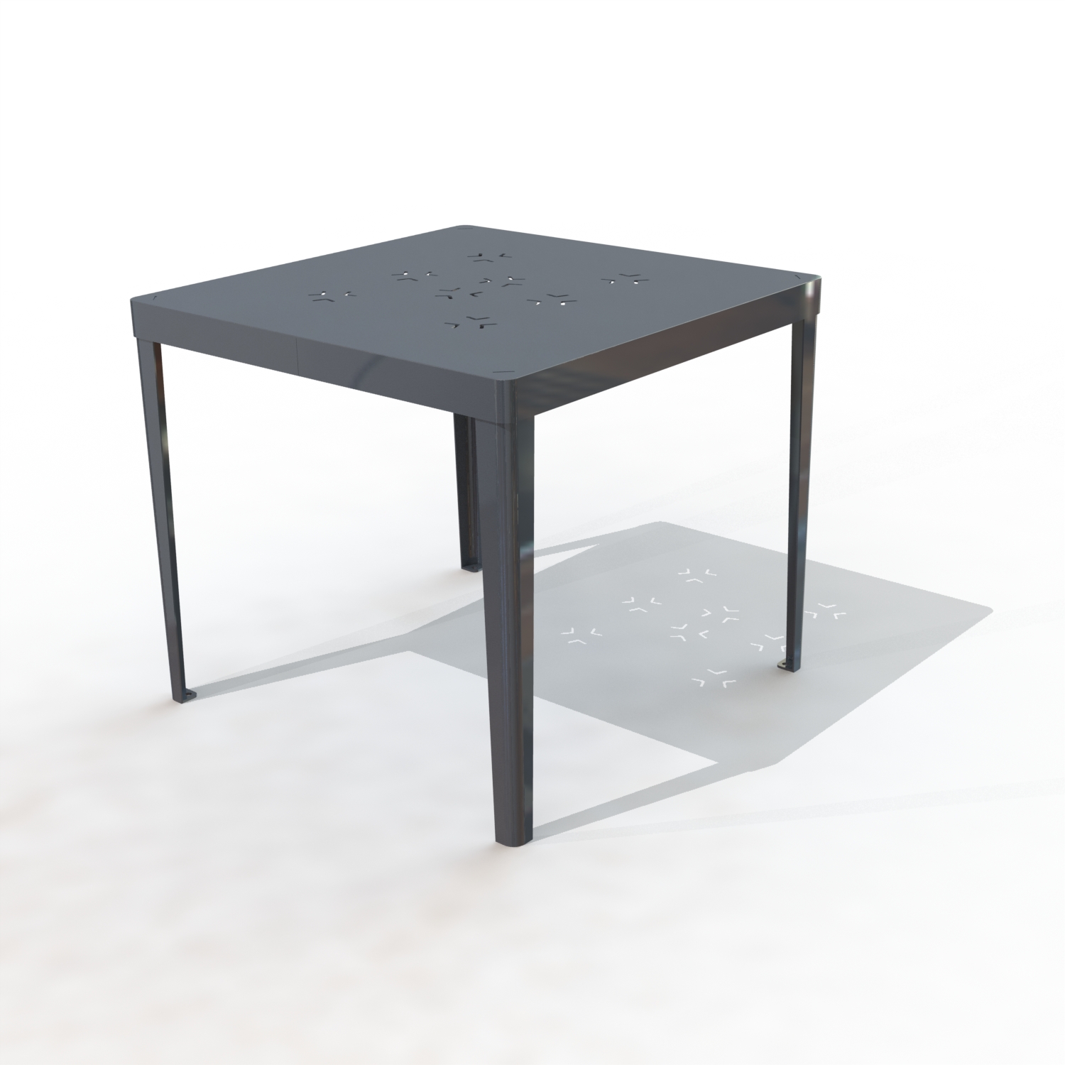 Table carree arlequin [peint]