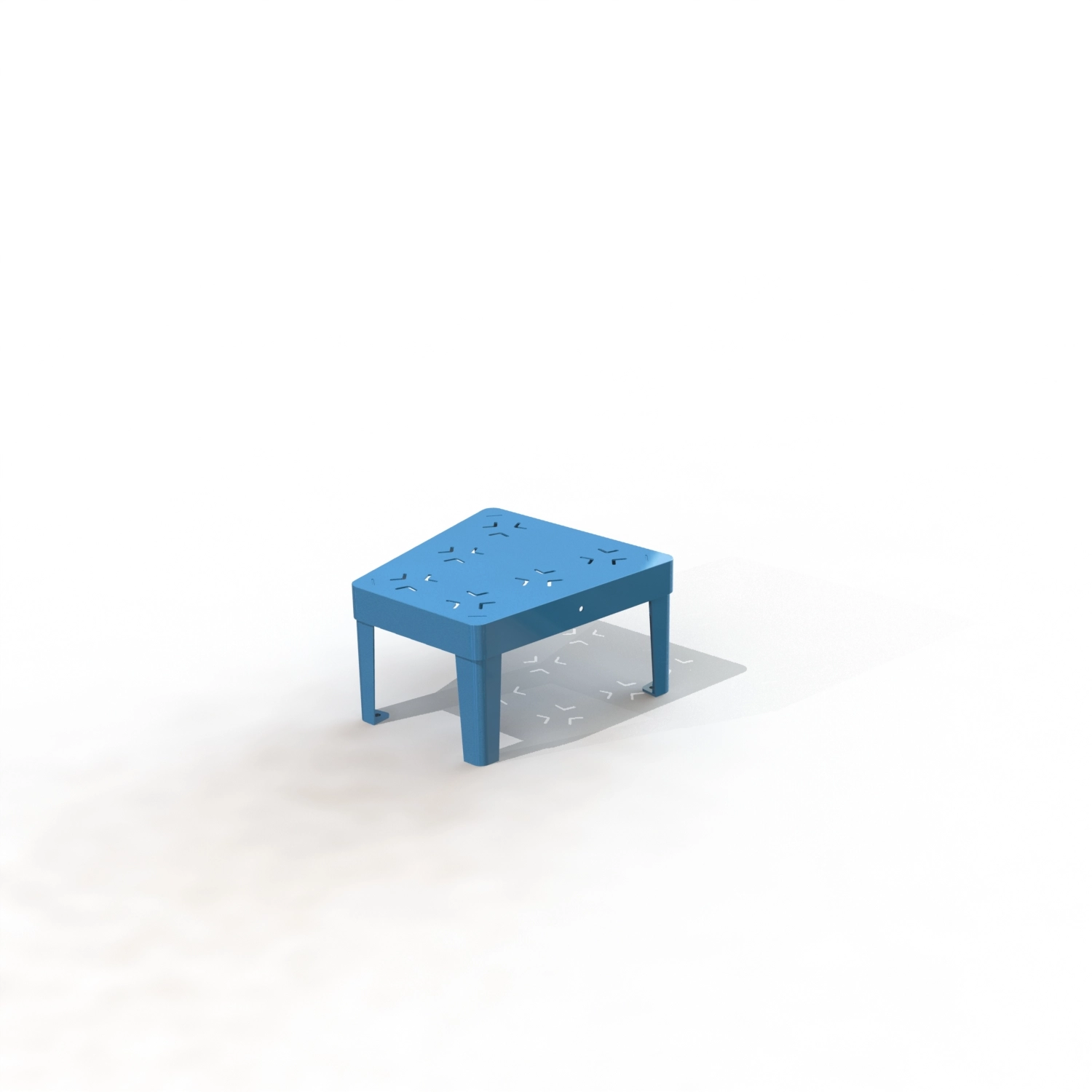 Tabouret trapeze 26 cm arlequi n [peint]