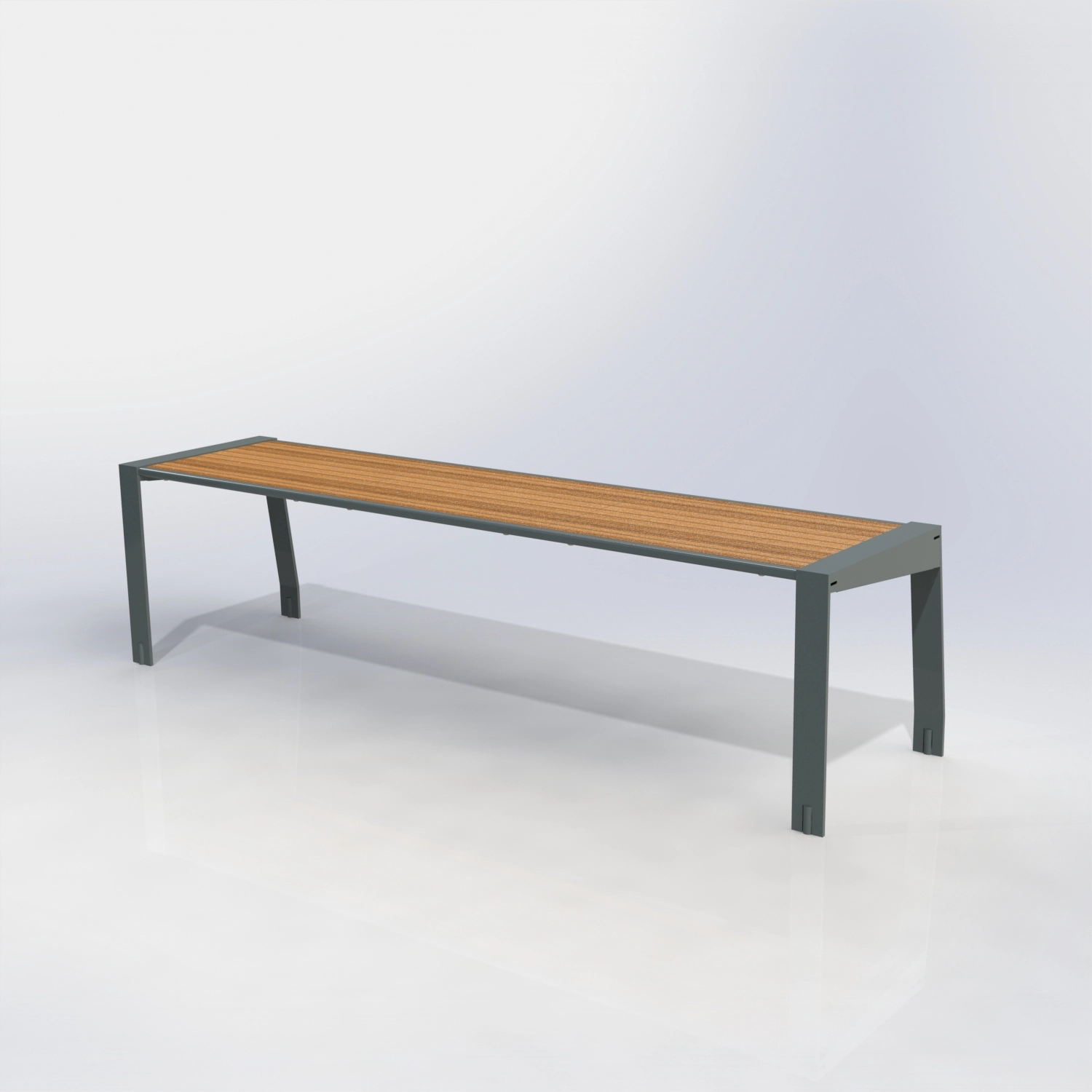Banquette gamme square peint + teck