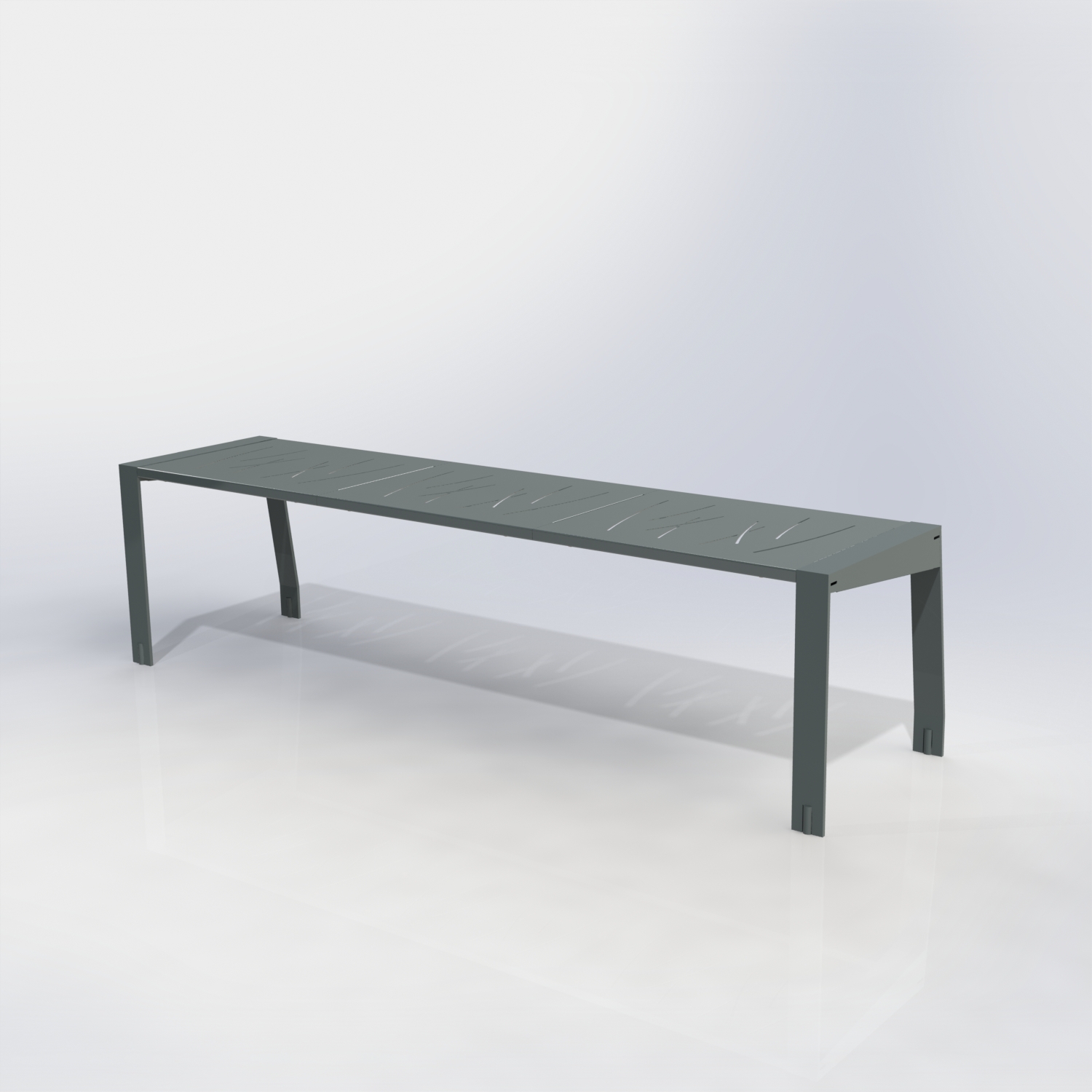 Banquette gamme square peint m etal