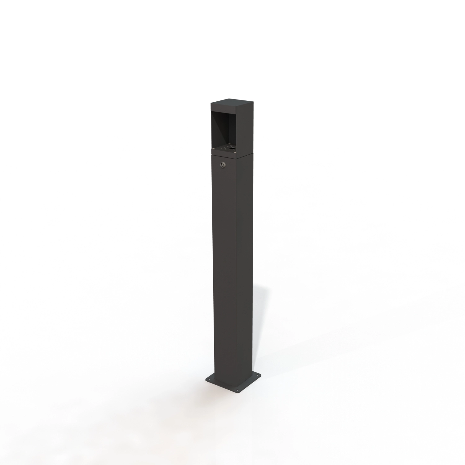 Cendrier usuel complet peint ral 9005
