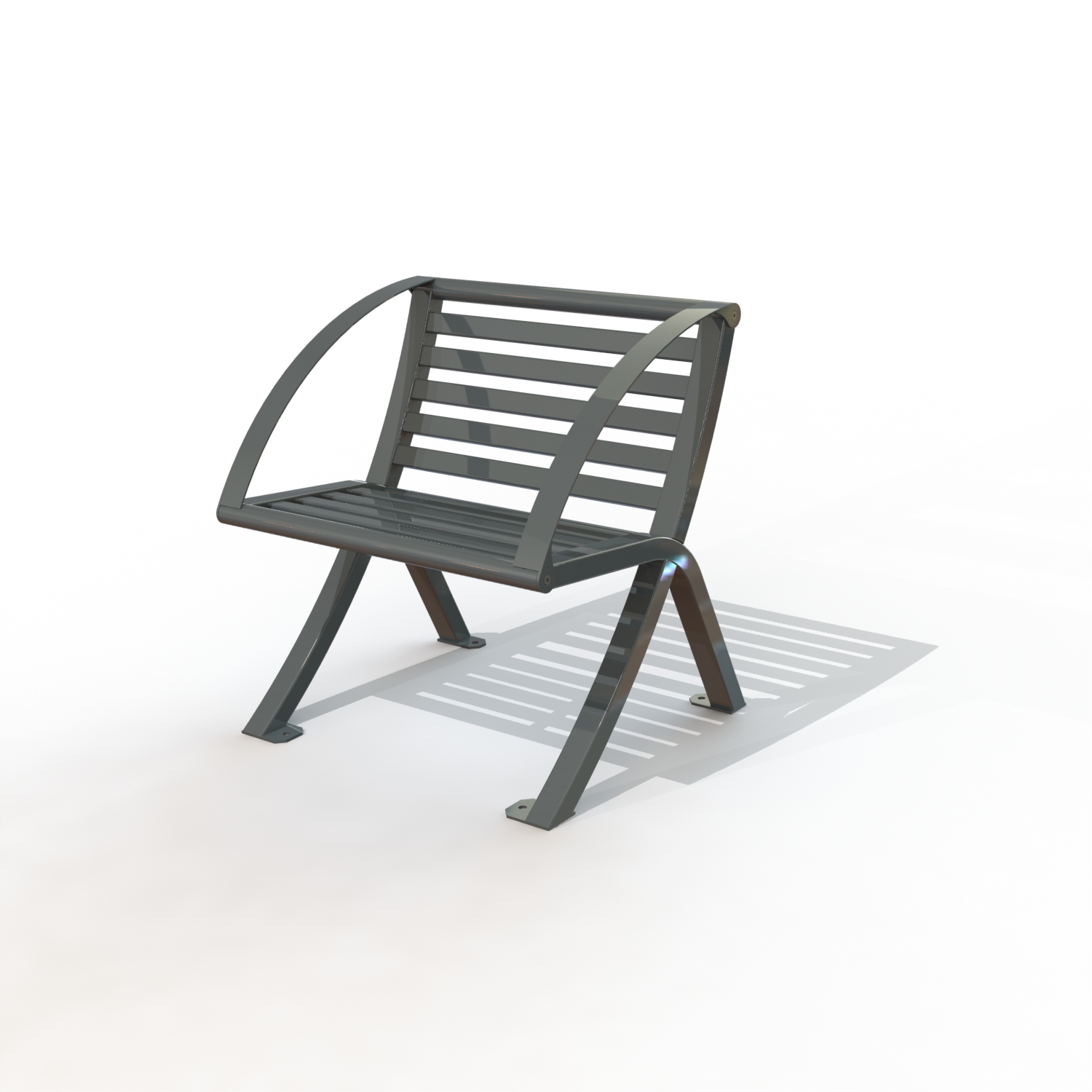 Fauteuil gamme horizon peint l ames metal