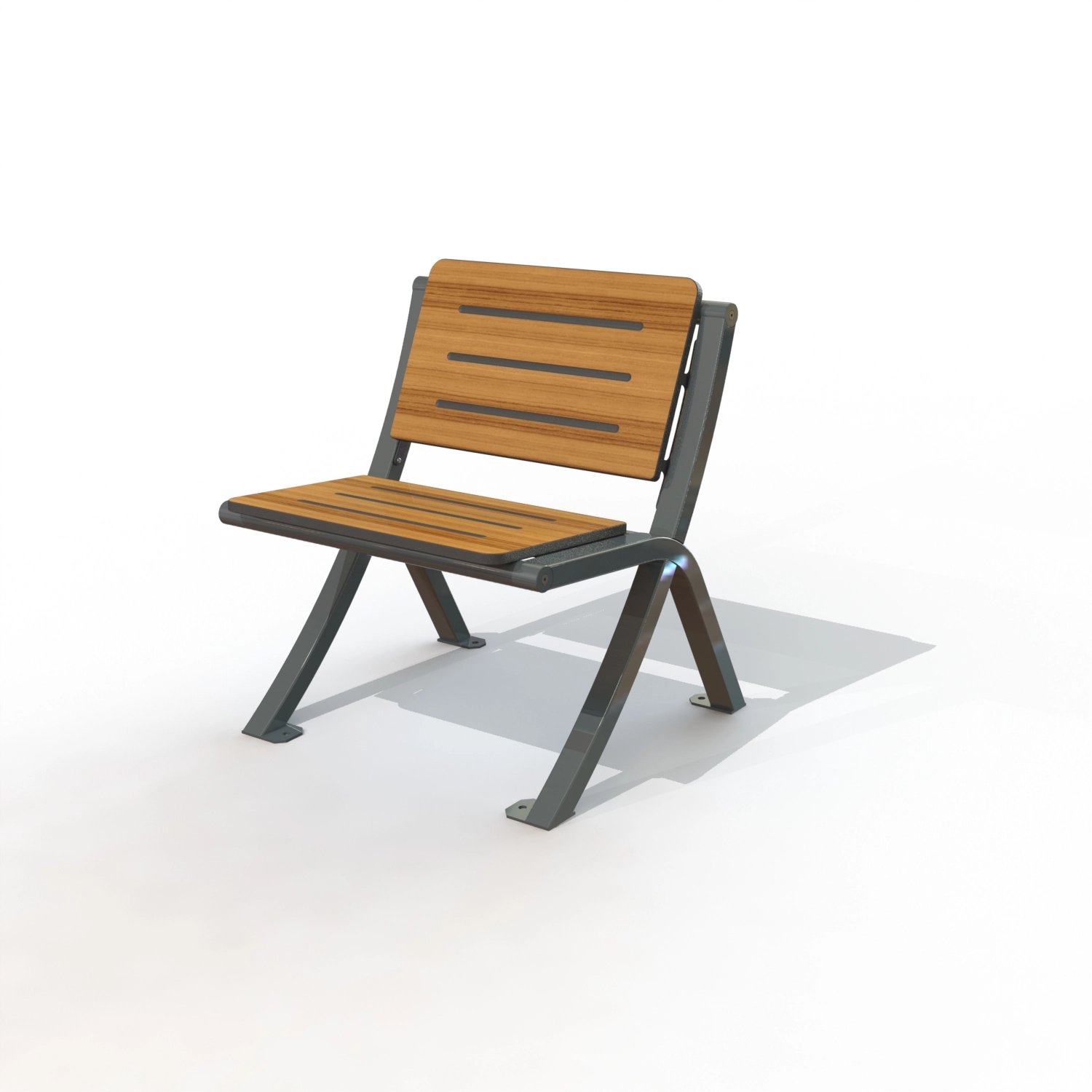 Chaise bergerac gamme horizon peint + panneaux teck