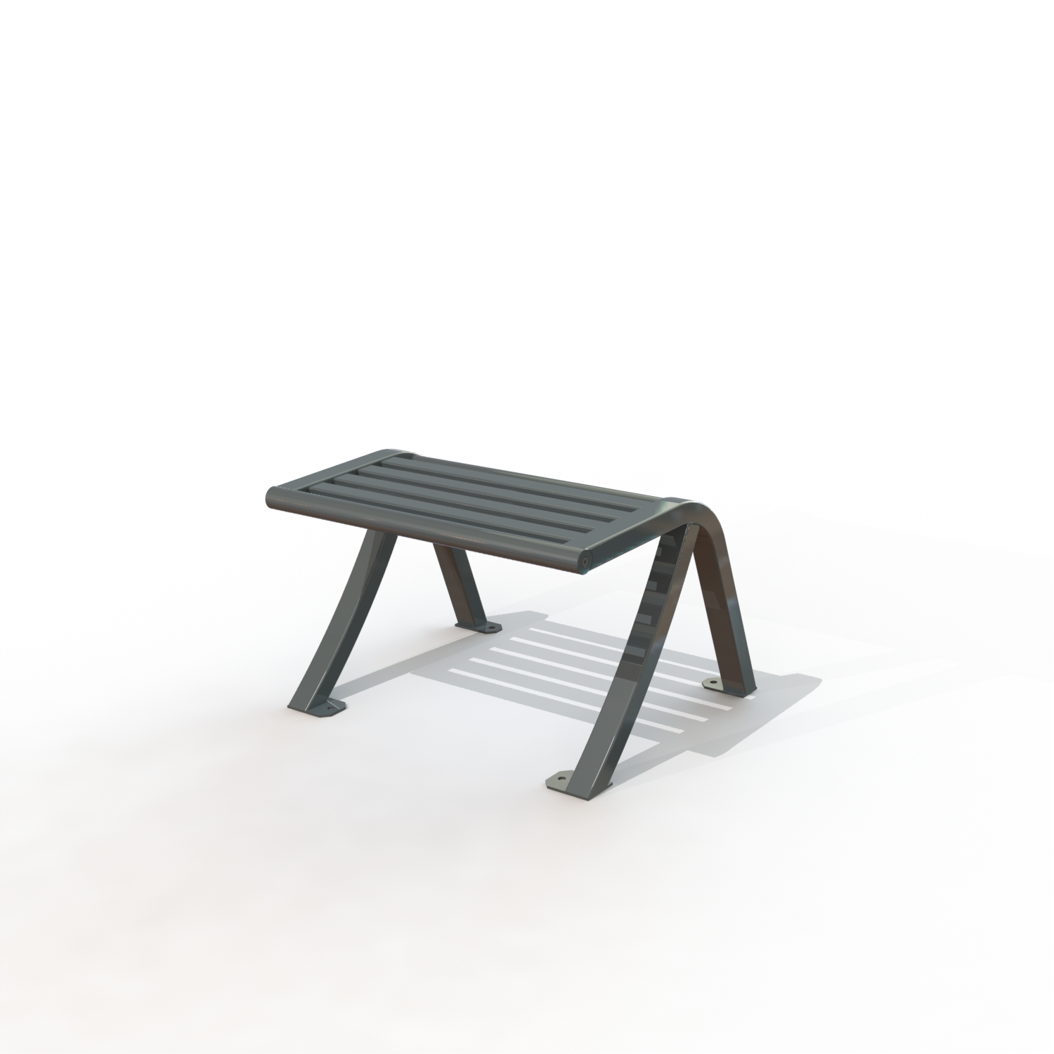 Tabouret gamme horizon peint + lames metal