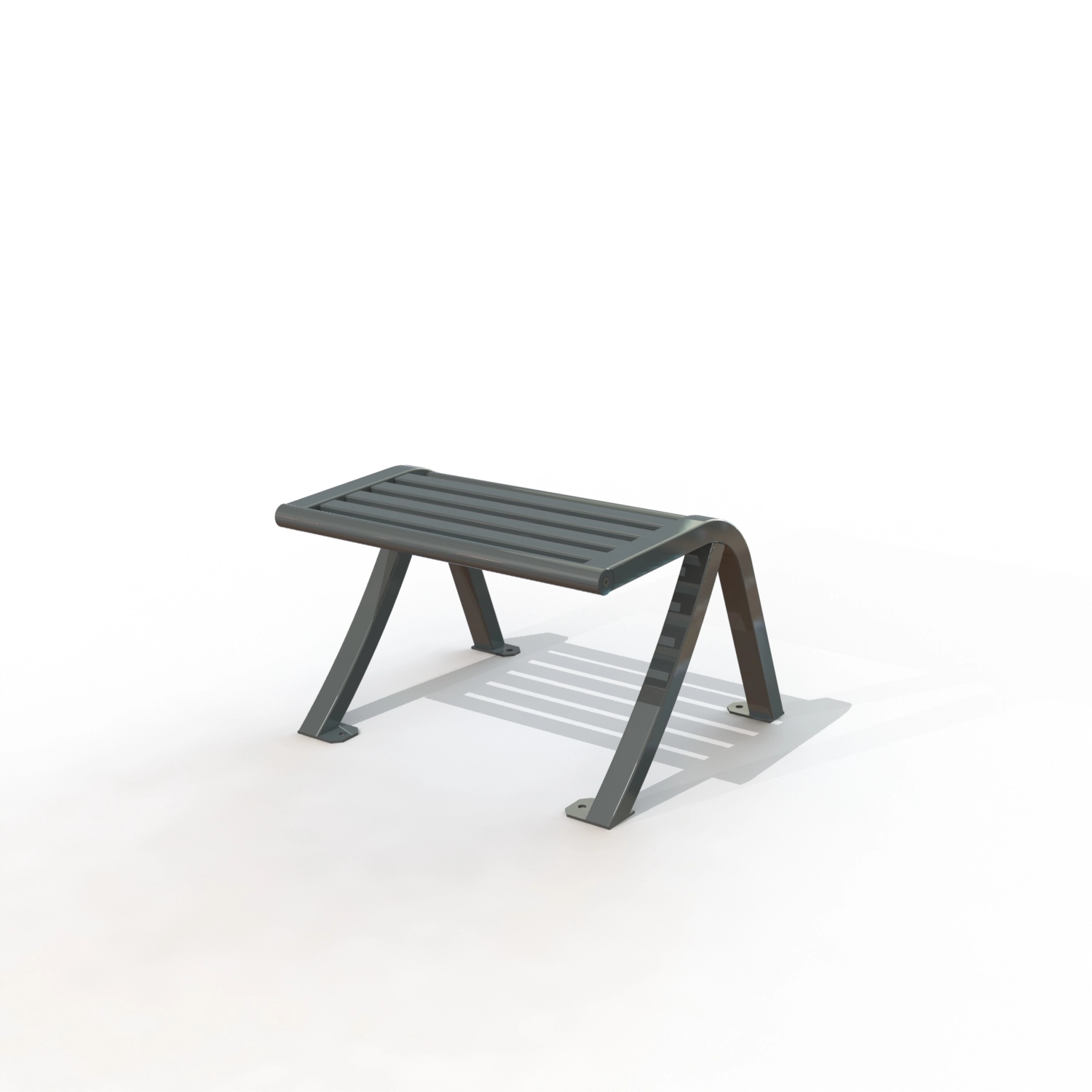 Tabouret gamme horizon peint + lames metal
