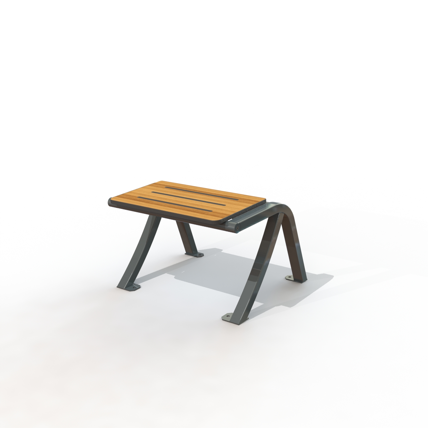 Tabouret bergerac gamme horizo n peint + panneau teck