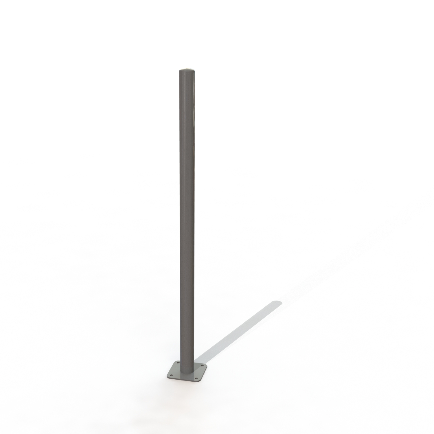 POTELET CYRIUS Ø60 HT 1.30 MSUR PLATINE [PEINT]