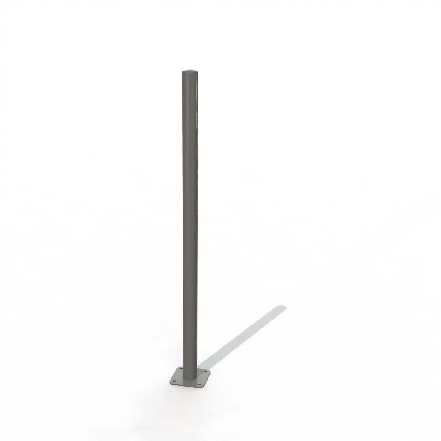 POTELET CYRIUS Ø60 HT 1.30 MSUR PLATINE [PEINT]