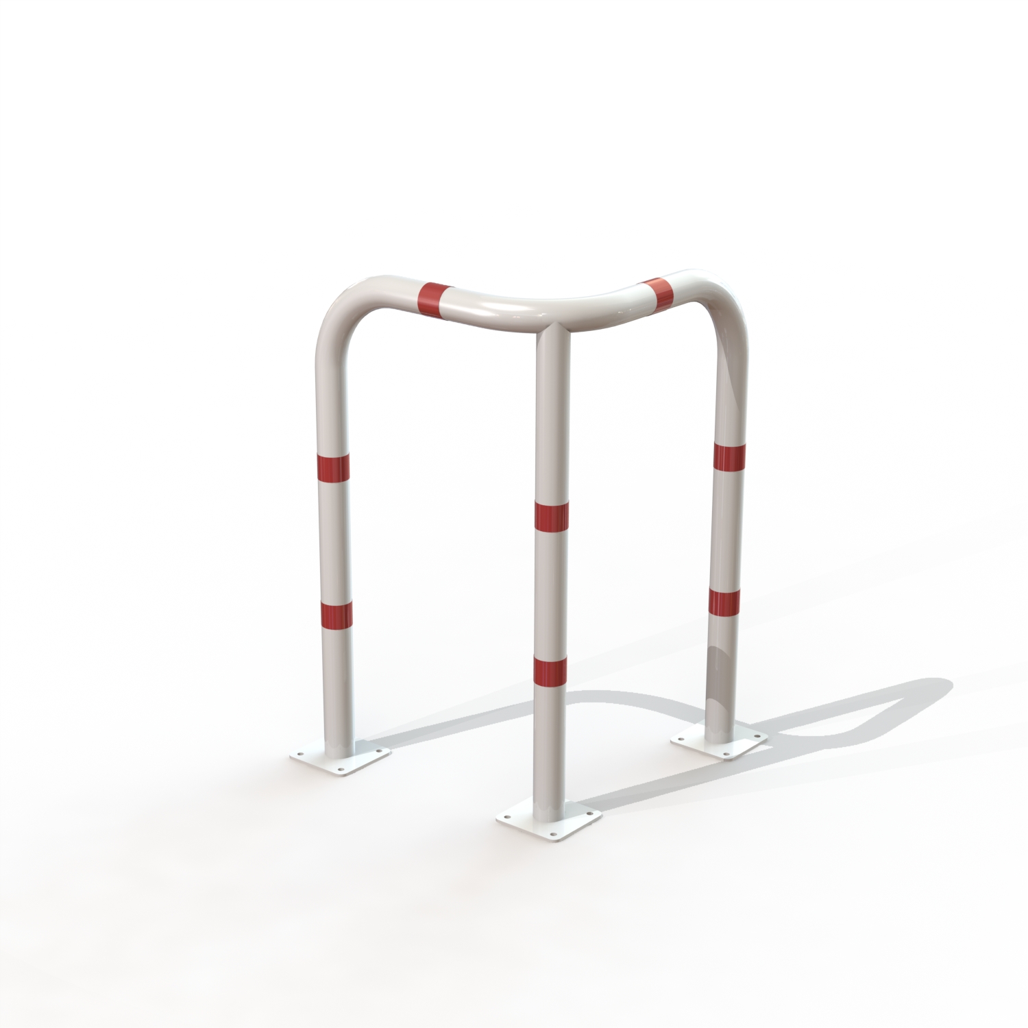 ARCEAU SECURITE D’ANGLE 3PIEDS HT1.00M /PLA B/R [PEINT]