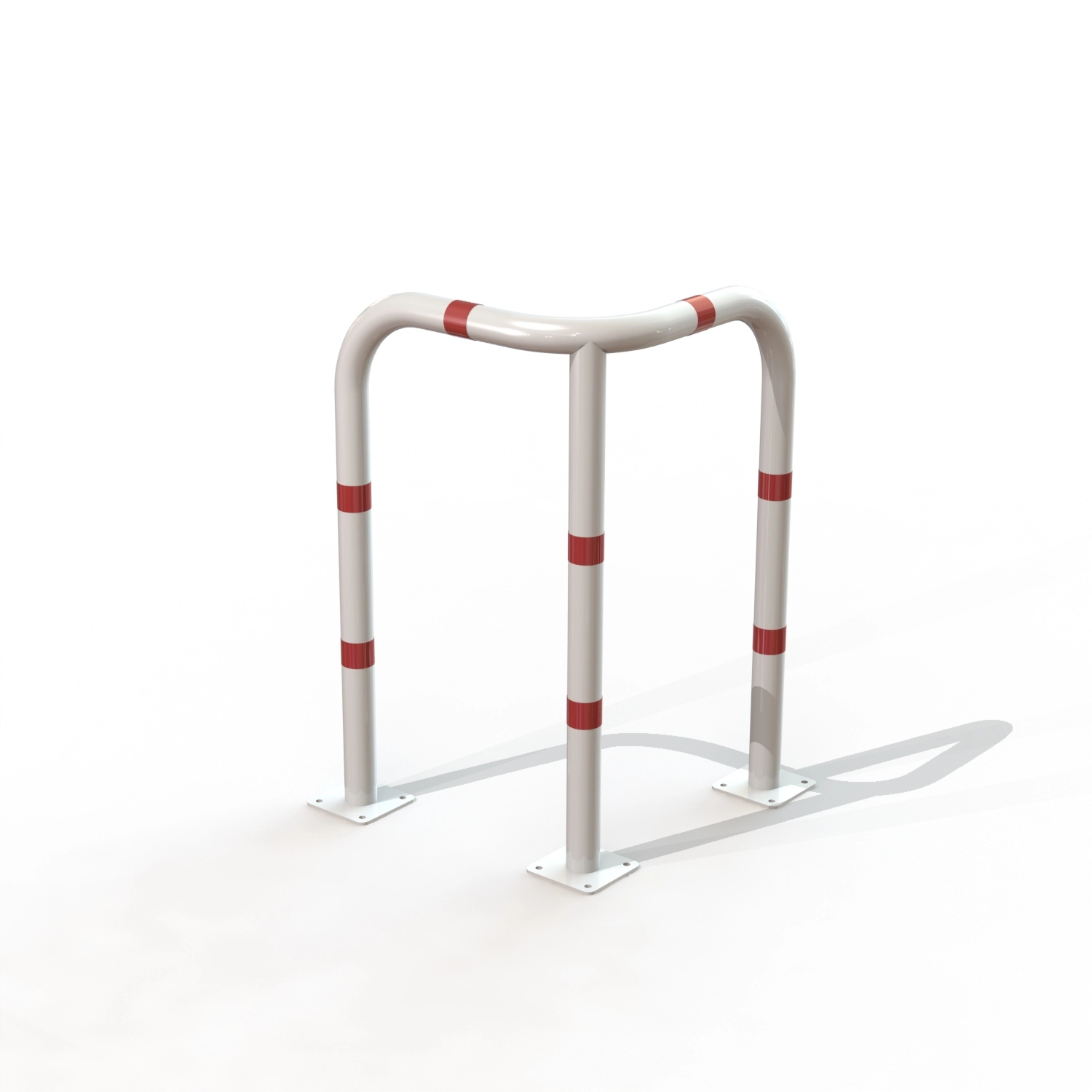 ARCEAU SECURITE D’ANGLE 3PIEDS HT1.00M /PLA B/R [PEINT]