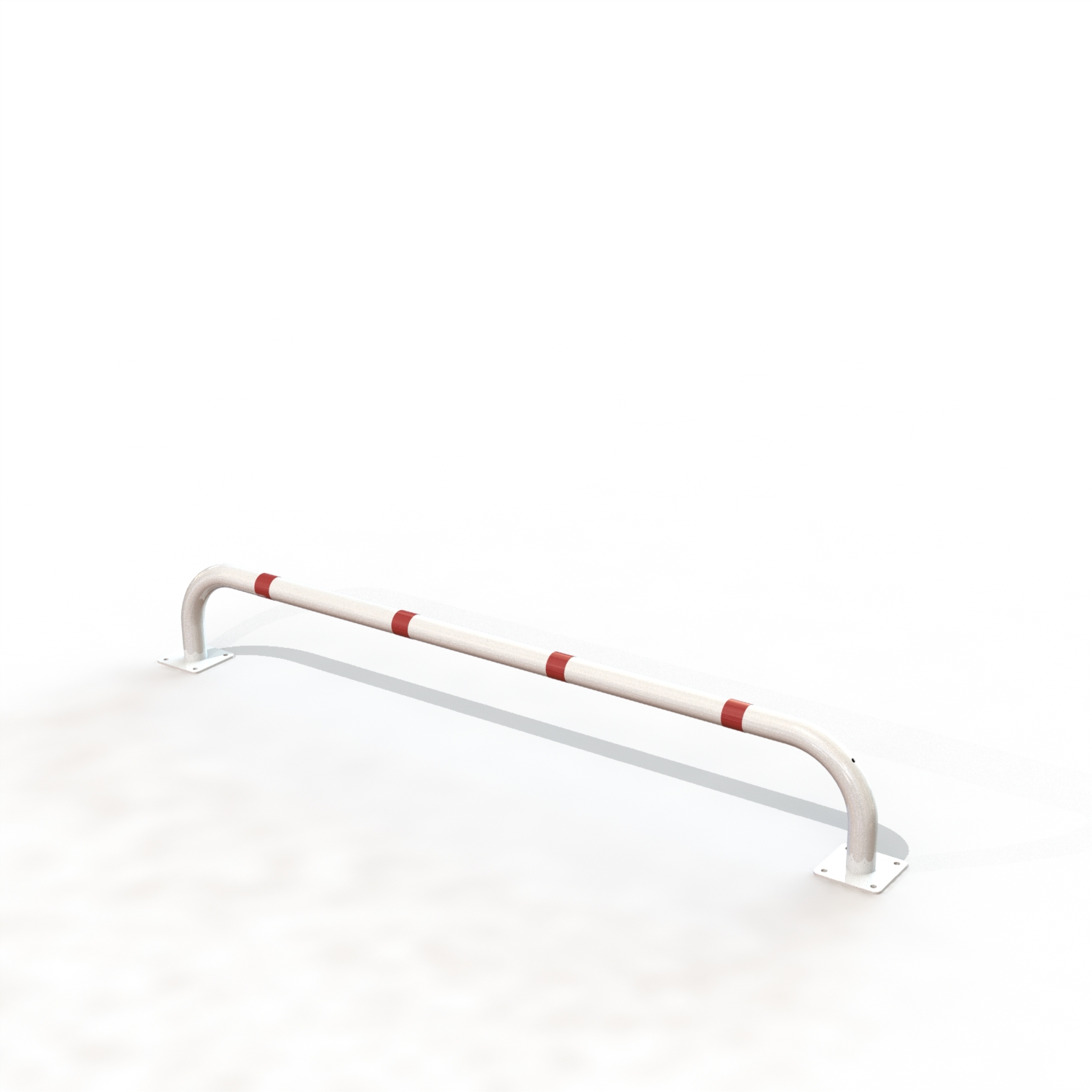 ARCEAU SECURITE DE BORDURE Ø60LG 2.00 M /PLATINES B/R