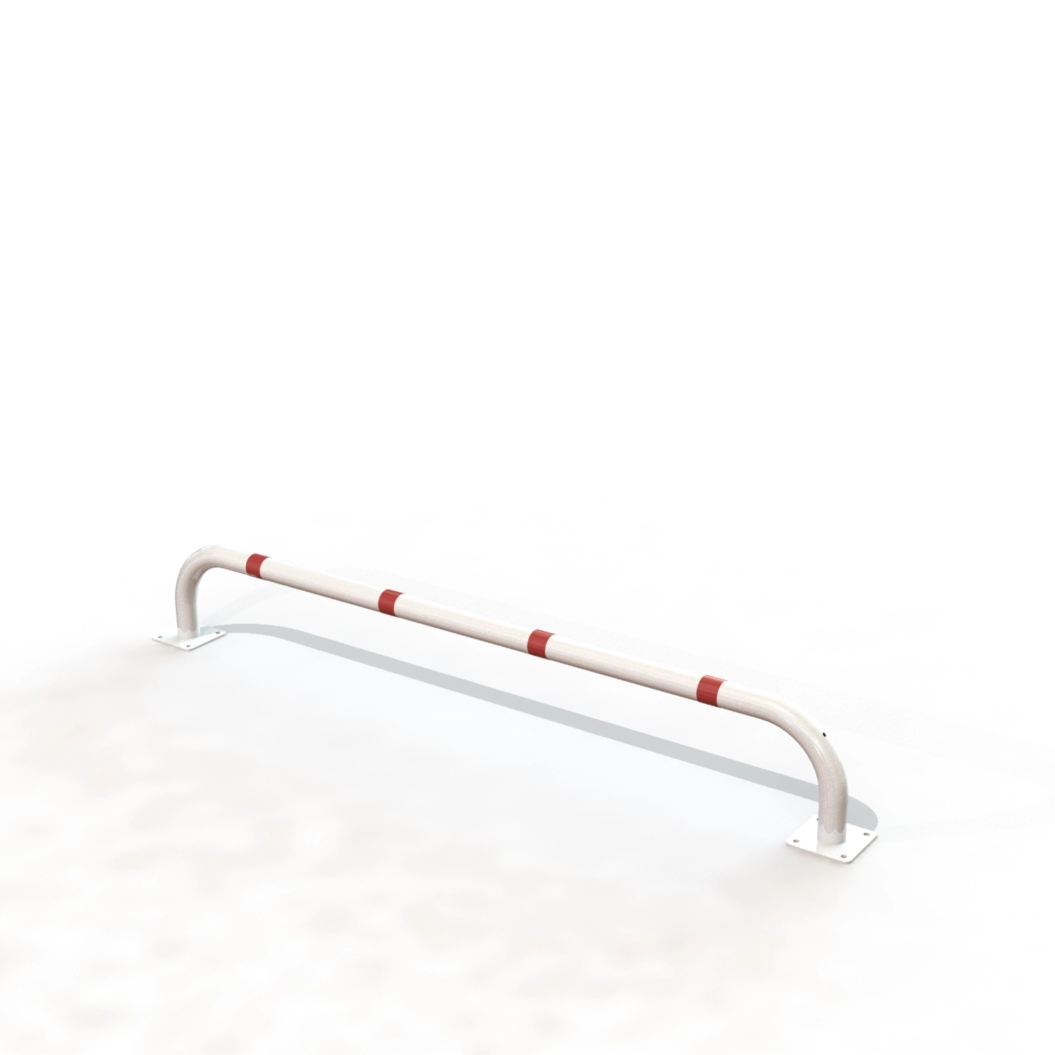ARCEAU SECURITE DE BORDURE Ø60LG 2.00 M /PLATINES B/R