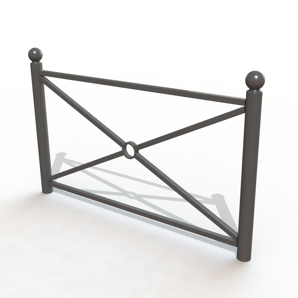 BARRIERE HARMONIE LG 1,57 M TE TE BOULE [PEINT]