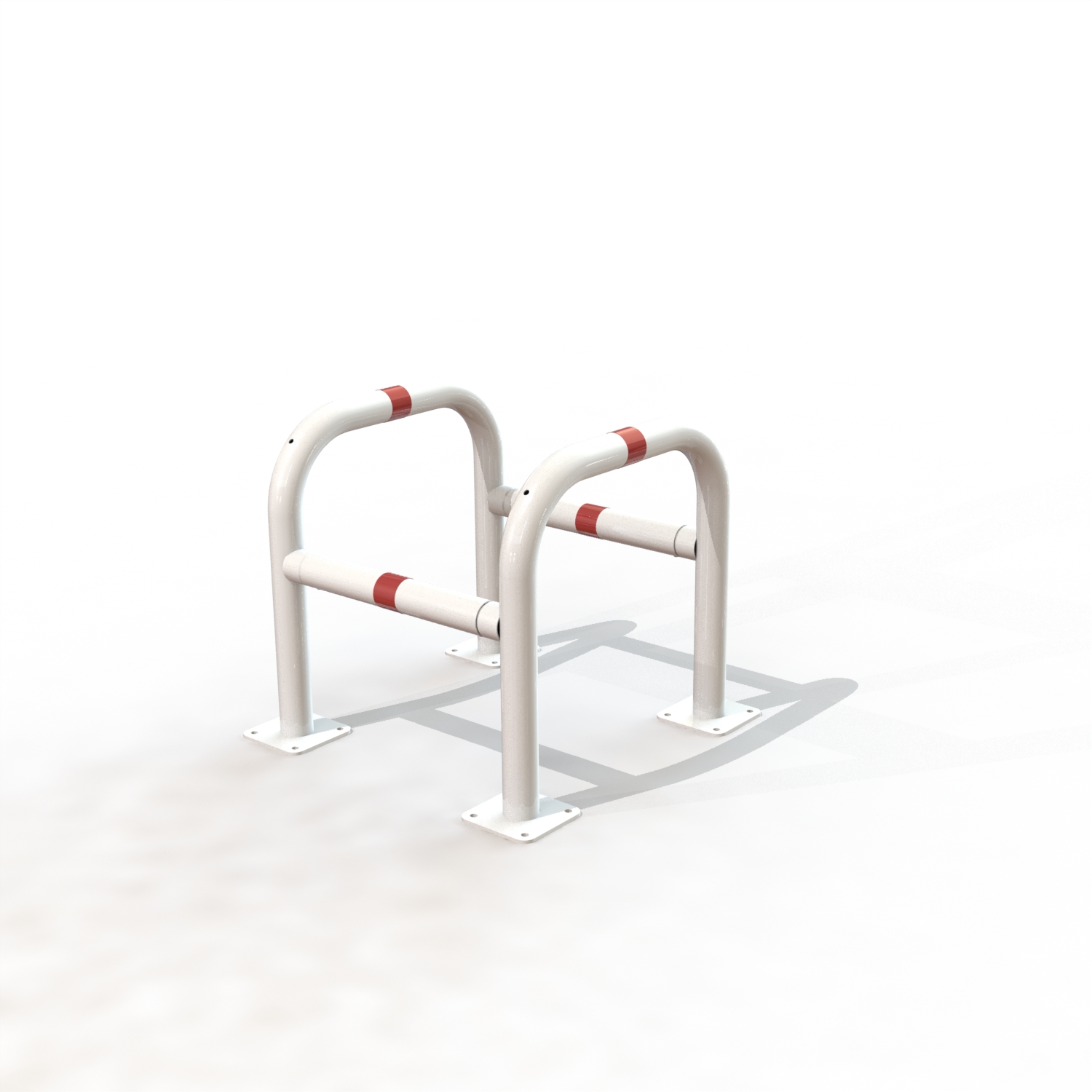 ETRIER SECURITE MODULABLE Ø60 LG 600MM /PLATINES B/R [PEINT]