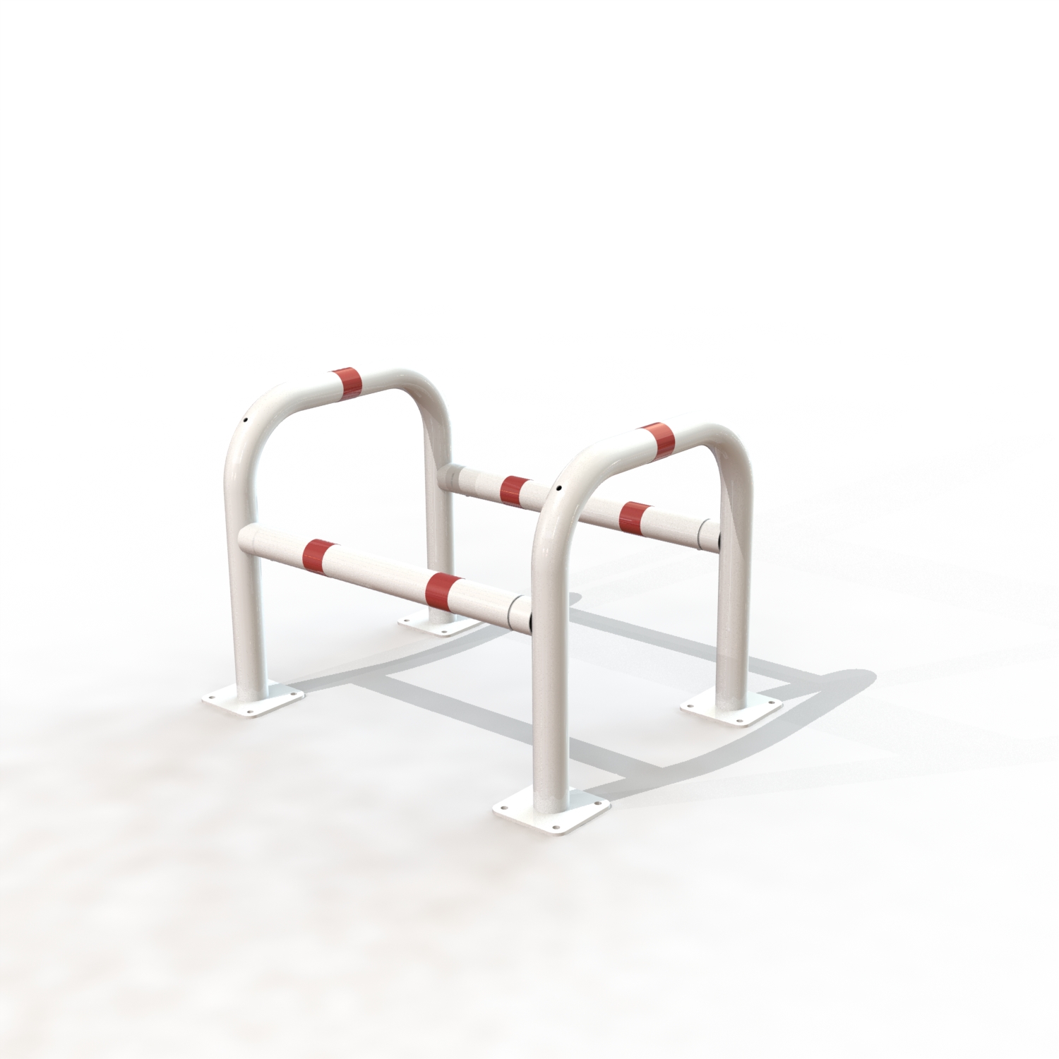 ETRIER SECURITE MODULABLE Ø60 LG 800MM /PLATINES B/R [PEINT]