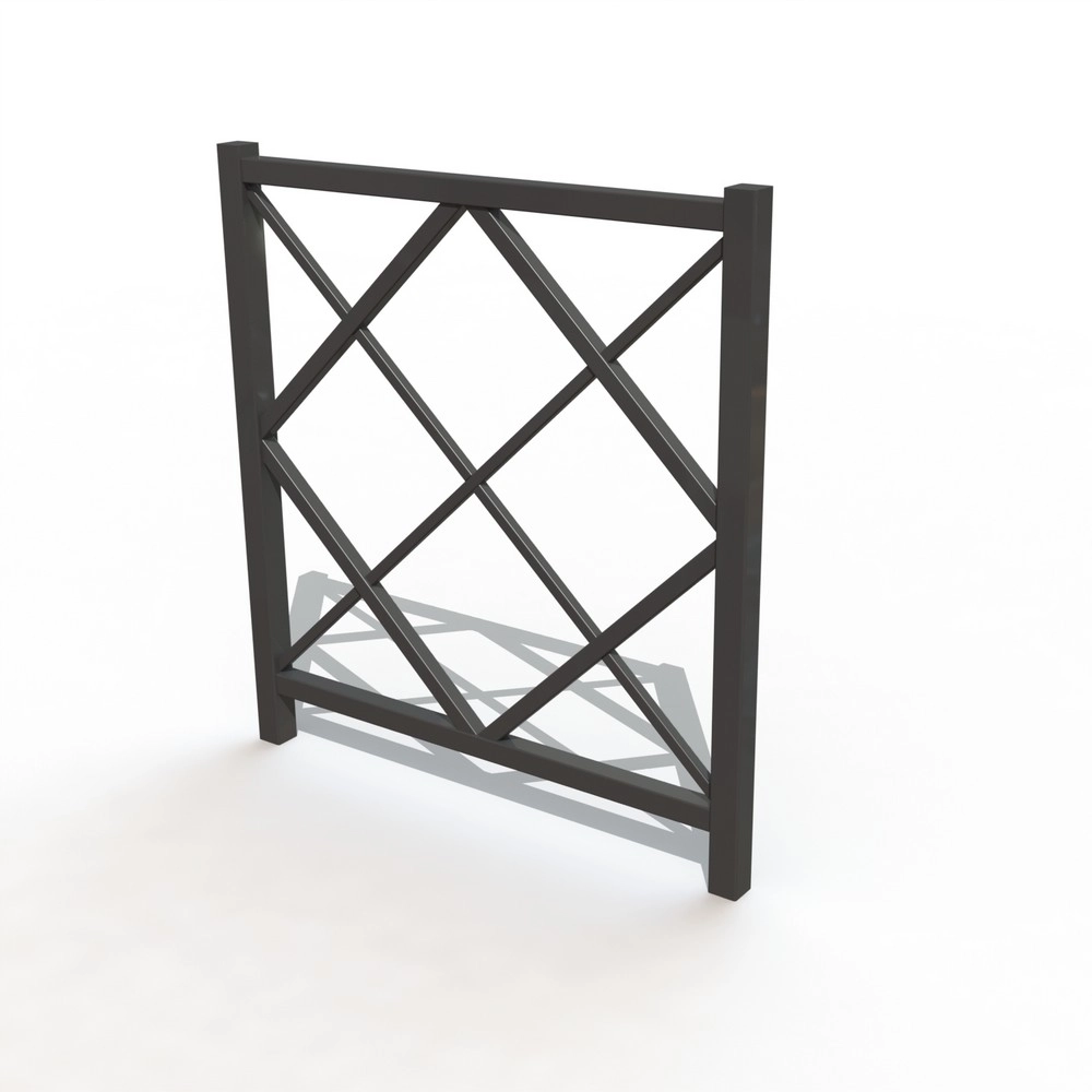 BARRIERE LOSANGE LG 1.00 M [PEINT]