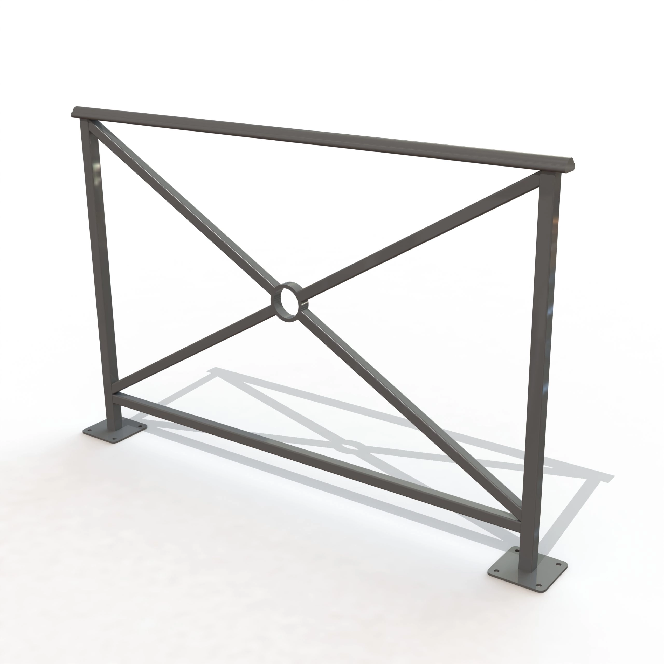 BARRIERE ALLIANCE LG 1,50 M SUR PLATINES [PEINT]