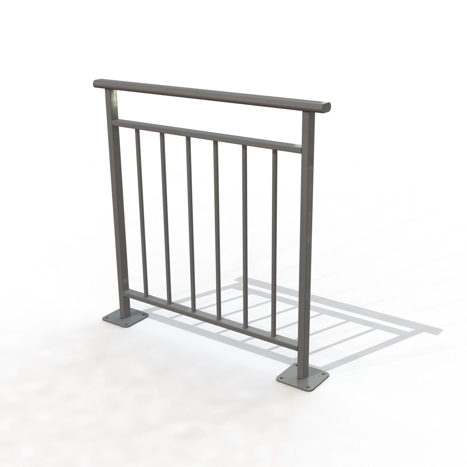 BARRIERE BONNE GARDE LG 1,00 M SUR PLATINES [PEINT]