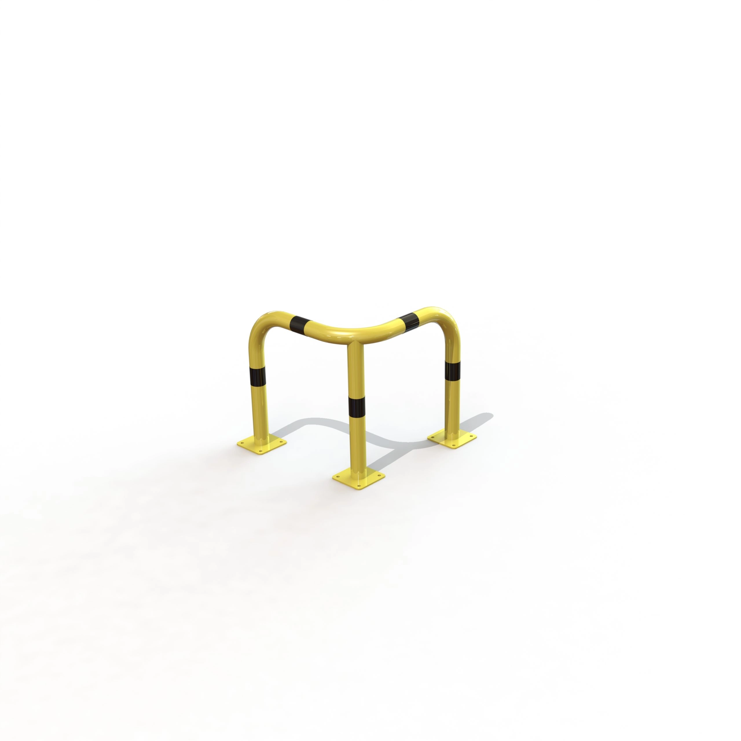 ARCEAU SECURITE D&rsquo;ANGLE Ø60 3 PIEDS HT 600 /PLATINES J/N