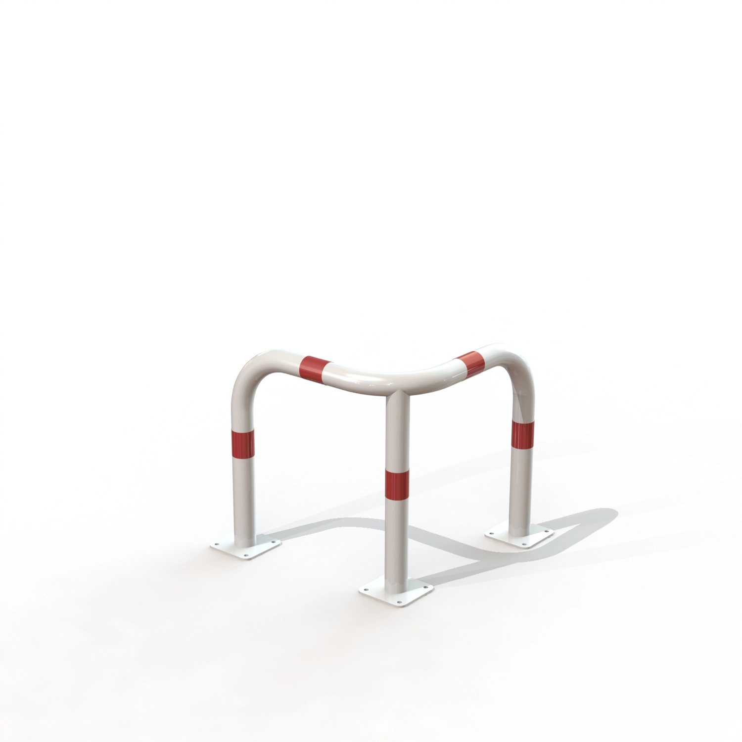 ARCEAU SECURITE D&rsquo;ANGLE 3 PIED HT600 /PLATINES B/R [PEINT]