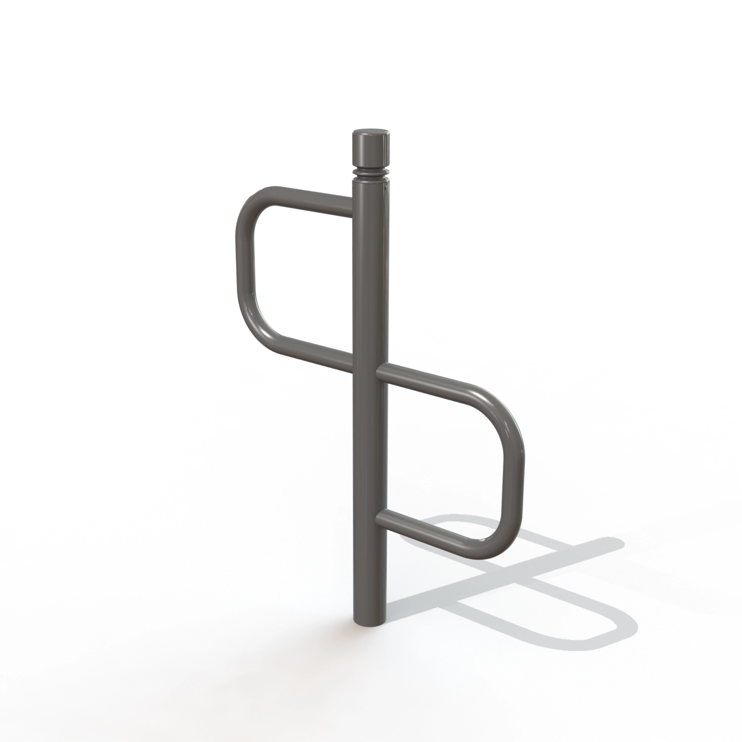 SUPPORT VELO DECO 2P TETE 2 GORGES [PEINT]