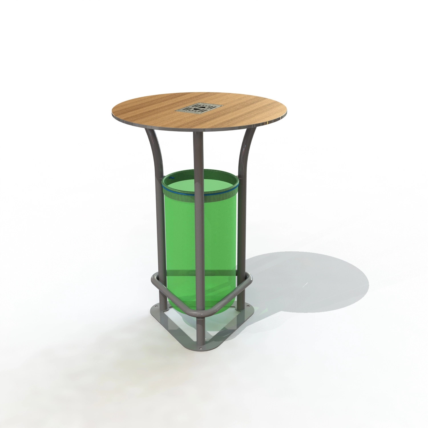 TABLE PAUSE BASIQUE [PEINT + TECK] + CENDRIER