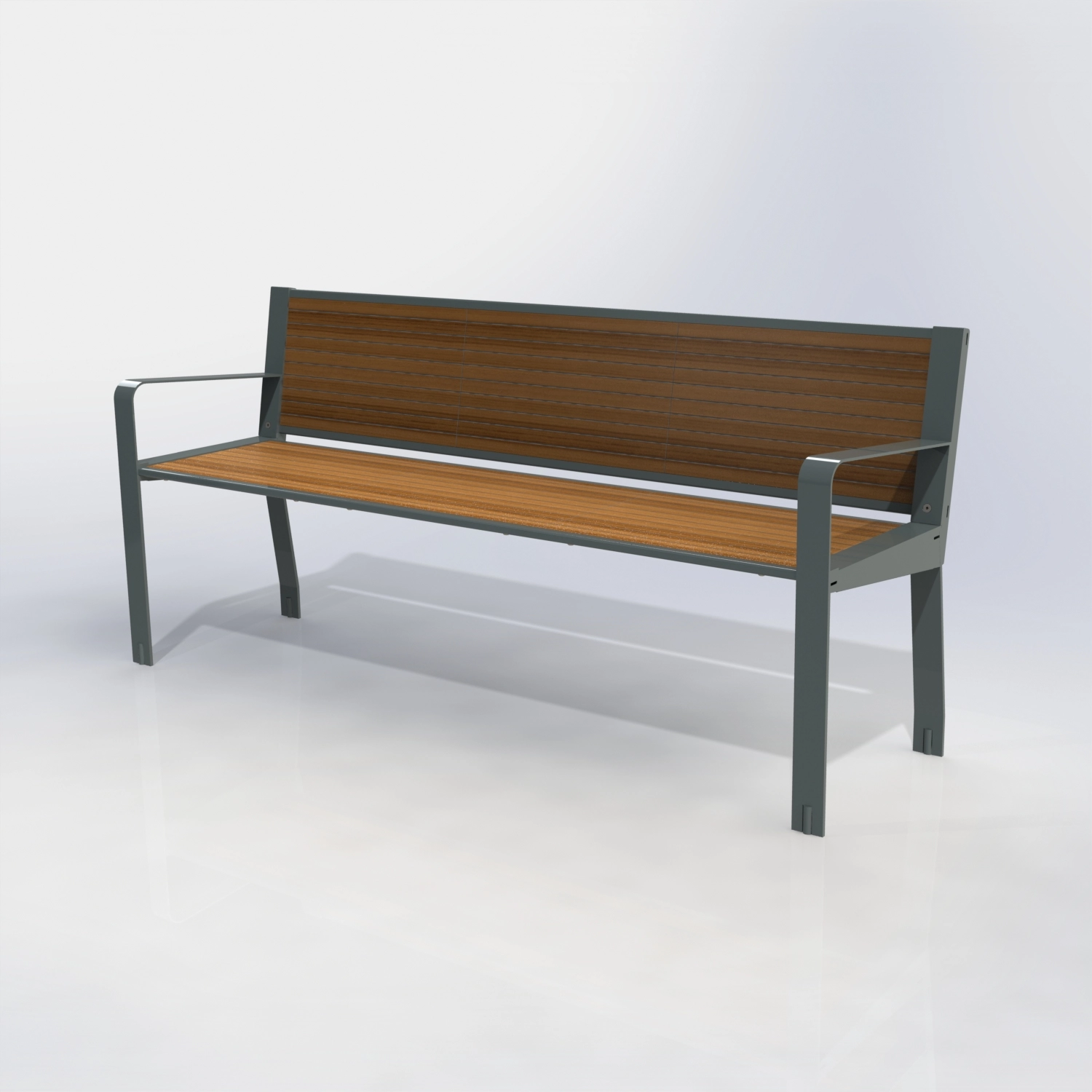 BANC GAMME SQUARE PEINT + TECK