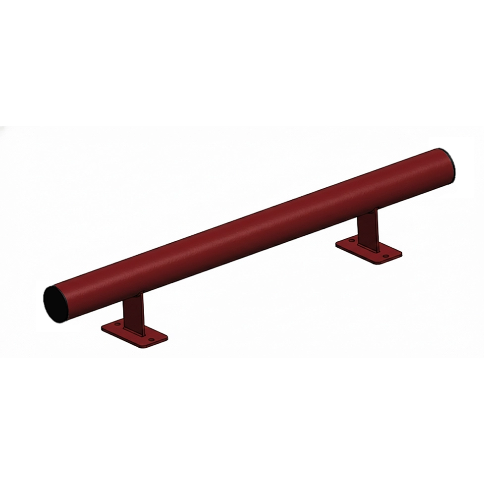 BUTEE DE PARKING LG 1.00 M + BOUCHONS PLASTIQUES [PEINT]