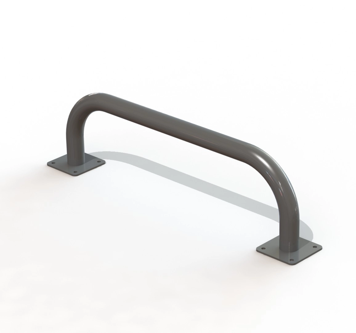 ARCEAU DE BORDURE Ø60 SUR PLATINES  LG 1,00 M [PEINT]