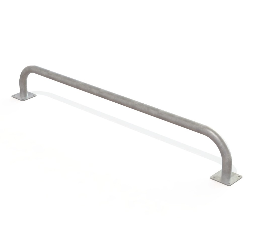 ARCEAU DE BORDURE Ø60 SUR PLATINES LG 2,00 M [GALVA]