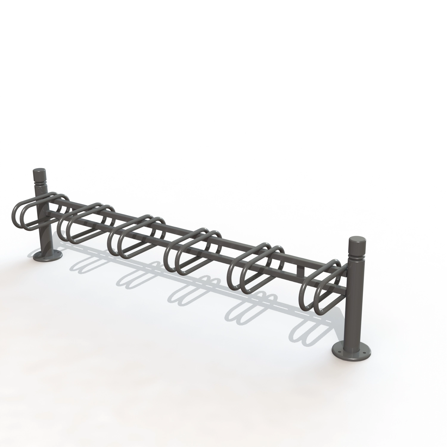 SUPPORT VELO DECO 6P TETE 2 GORGES [PEINT]
